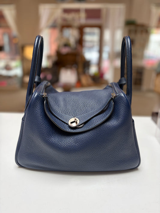 Hermes Lindy 30 Bleu Nuit Verso