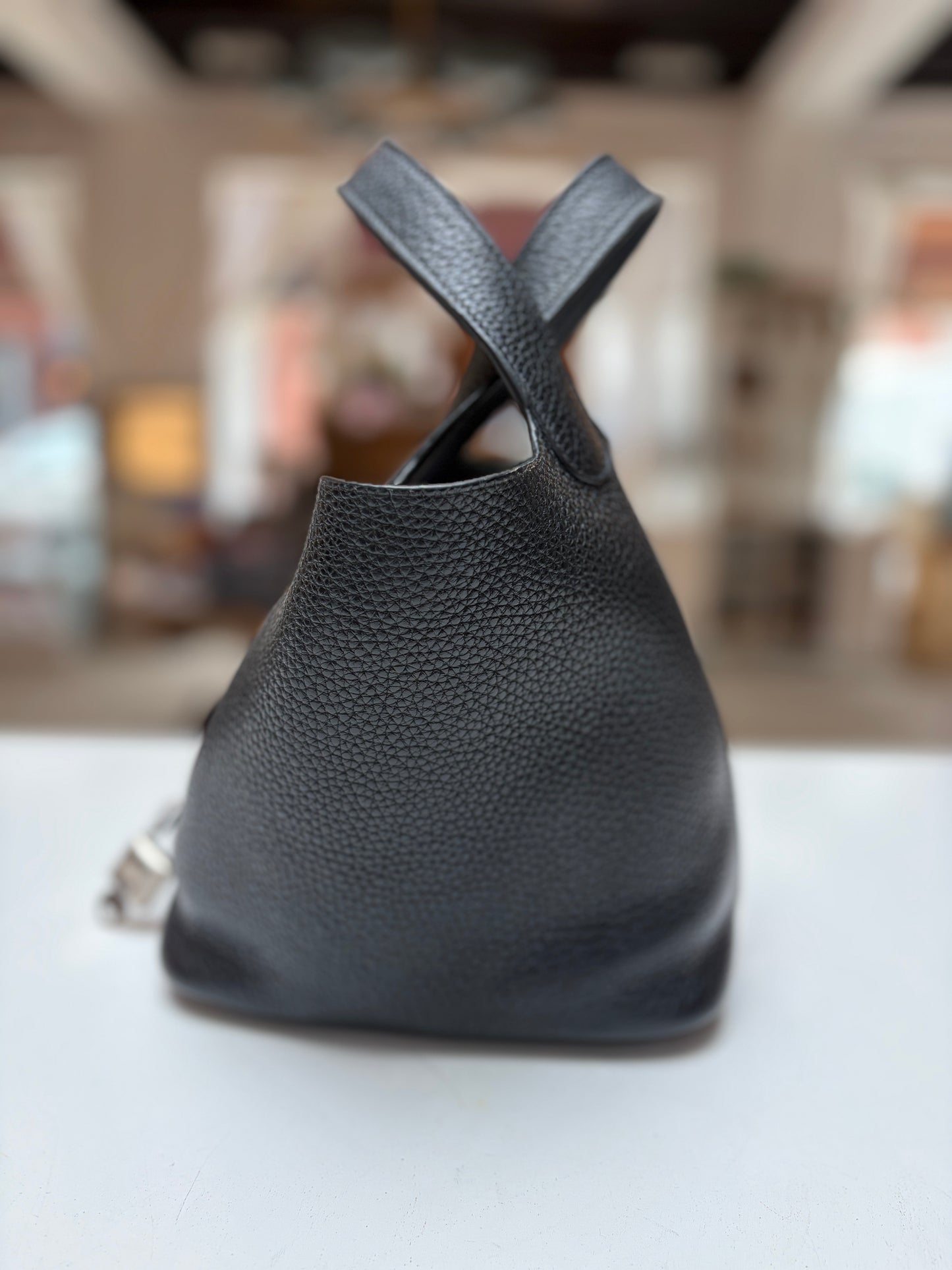 Hermes 18 Black Picotin