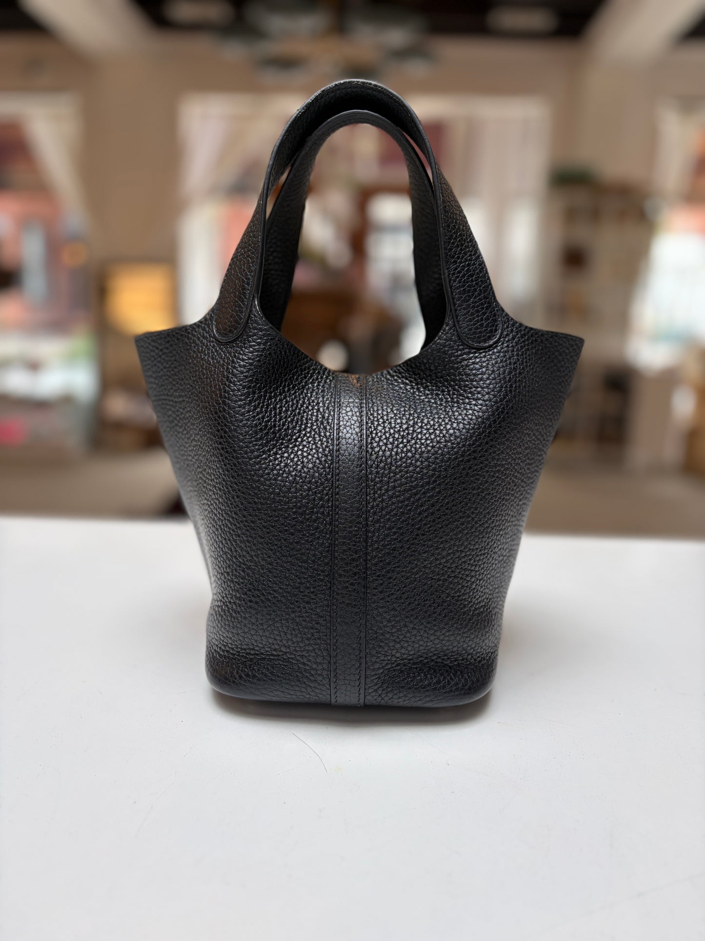Hermes 18 Black Picotin
