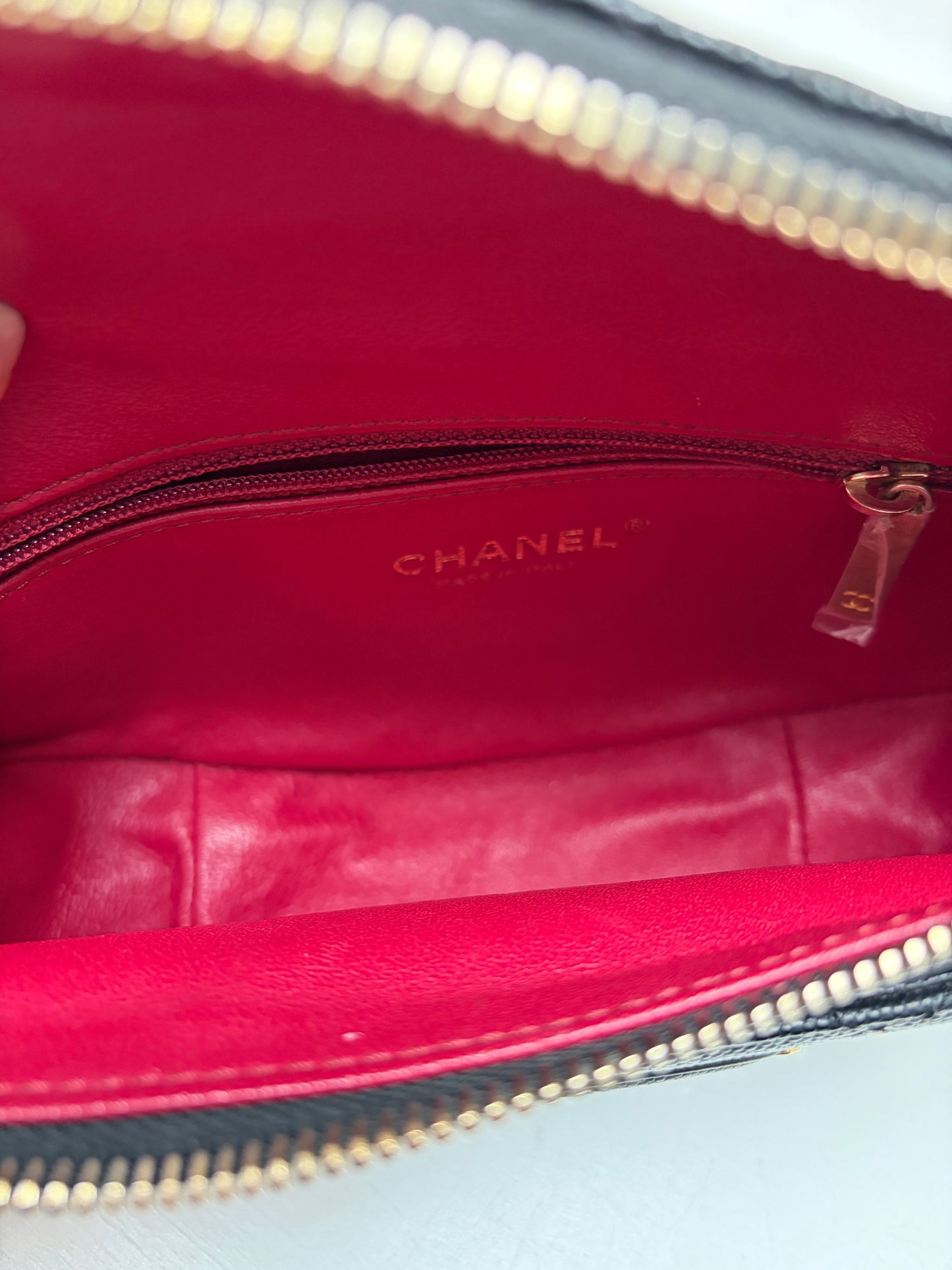 Chanel Filigree Black Belt Bag
