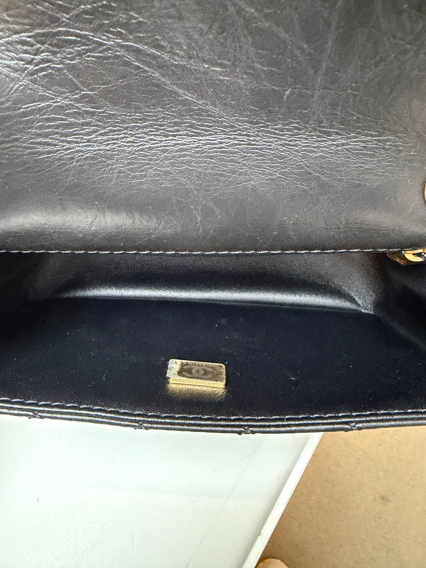 Chanel 2.55 Reissue Black Mini Matte Gold Hardware