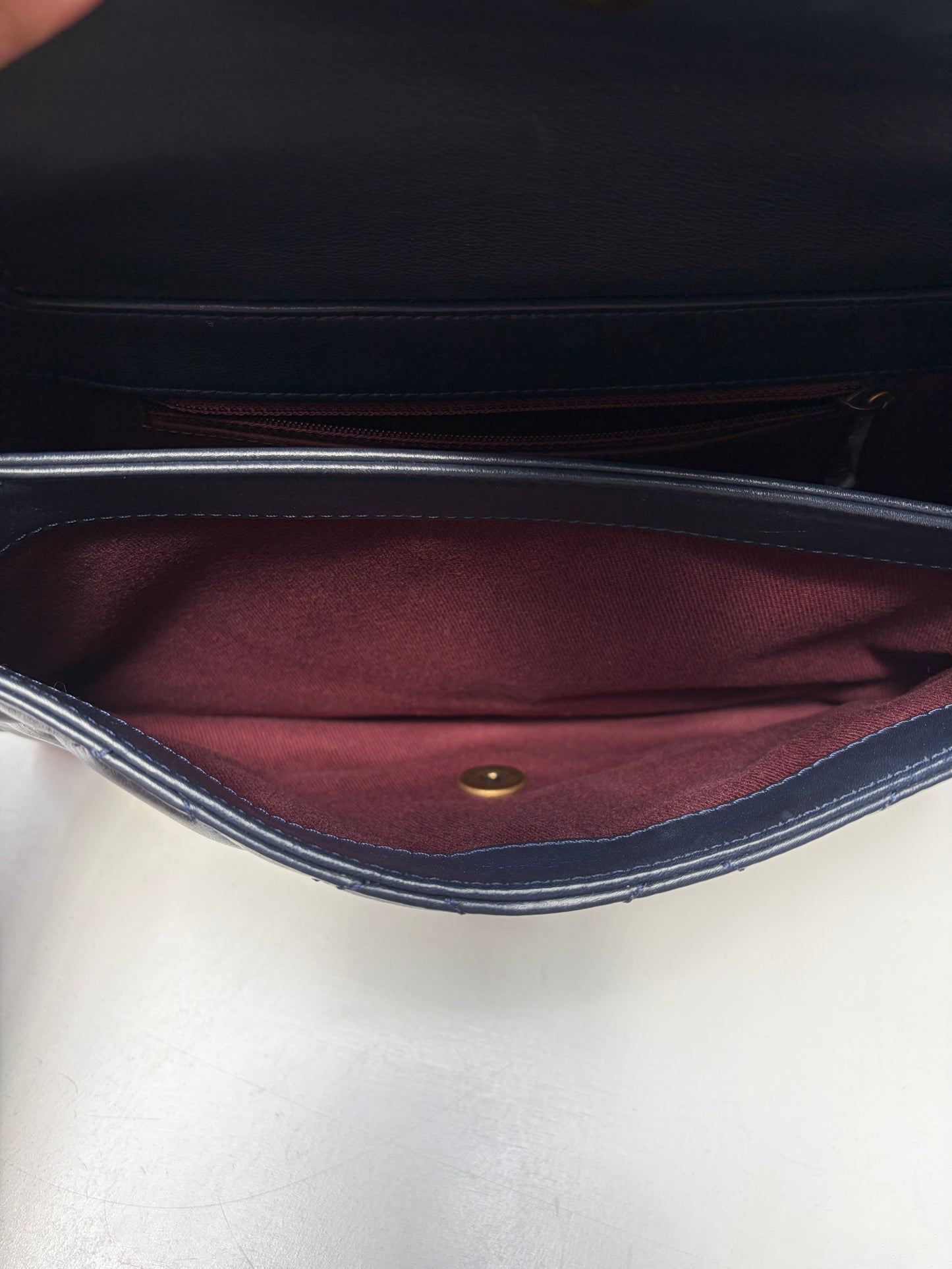 Chanel Navy Perfect Edge Flap Medium Lambskin