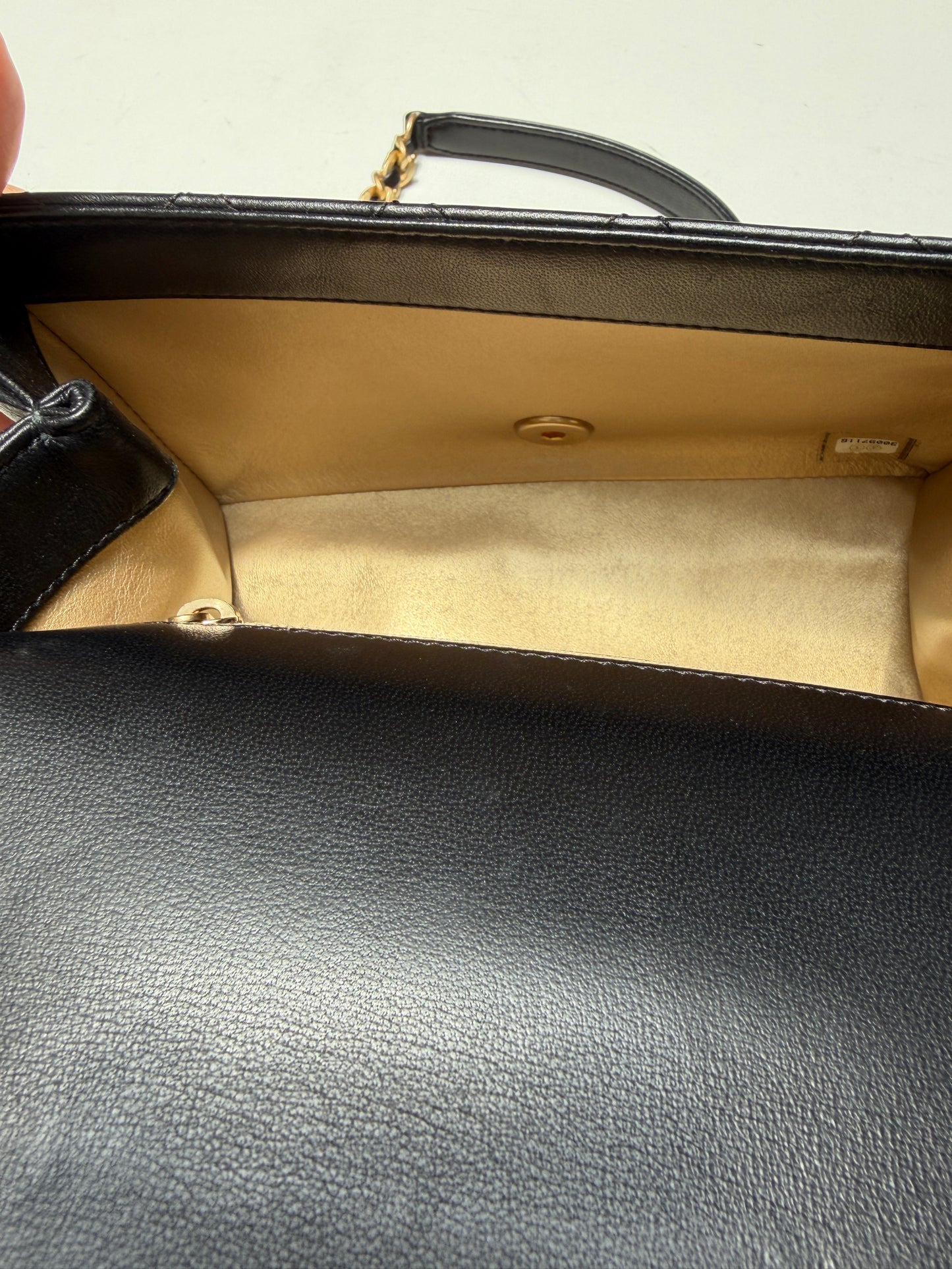 Chanel Small Black Quilted Lambskin La Parisienne