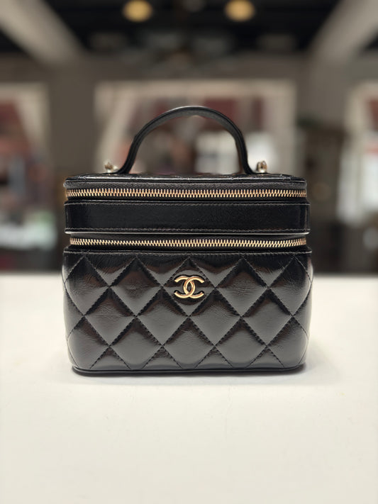 Chanel Black Double Vanity