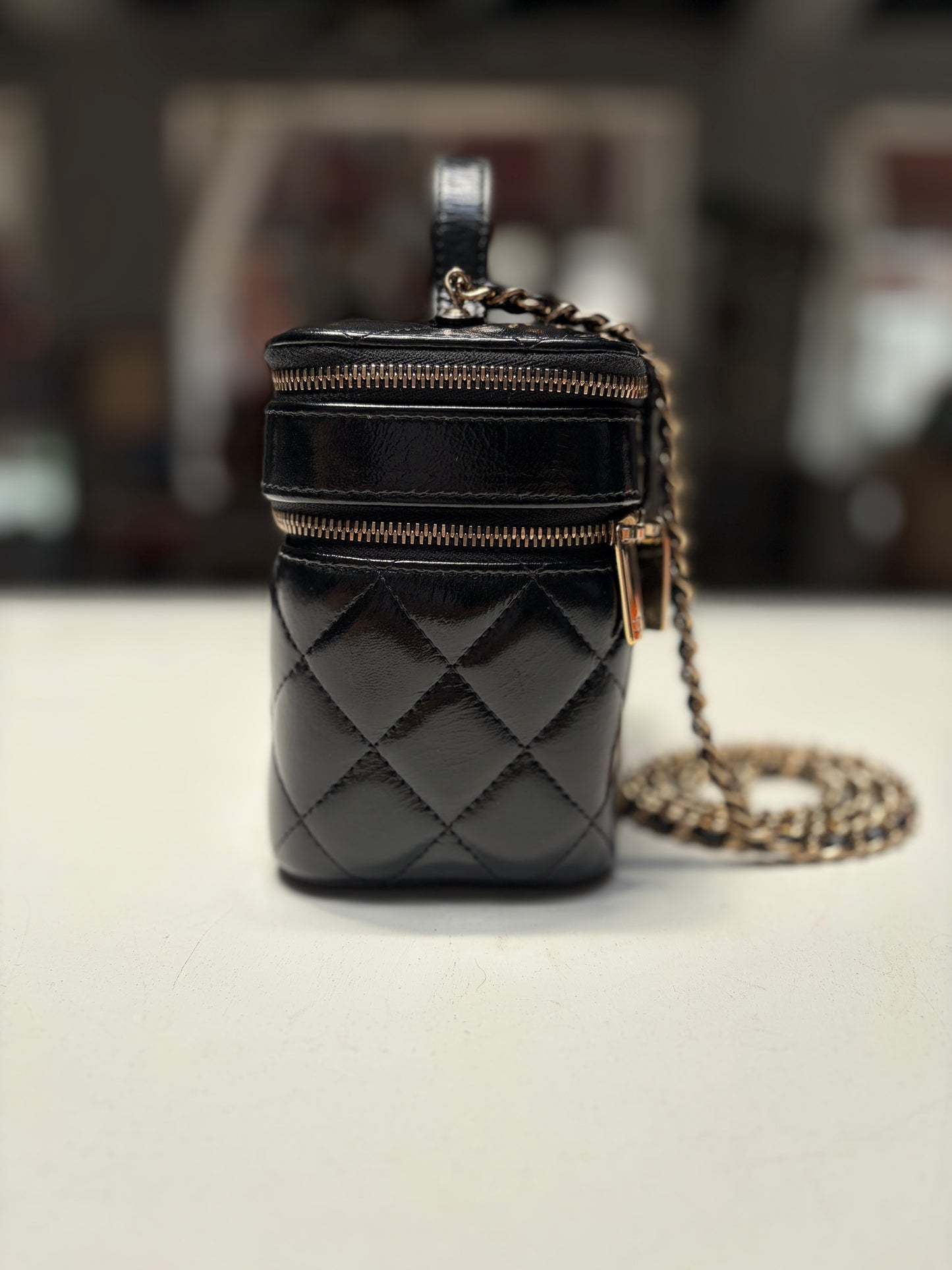 Chanel Black Double Vanity