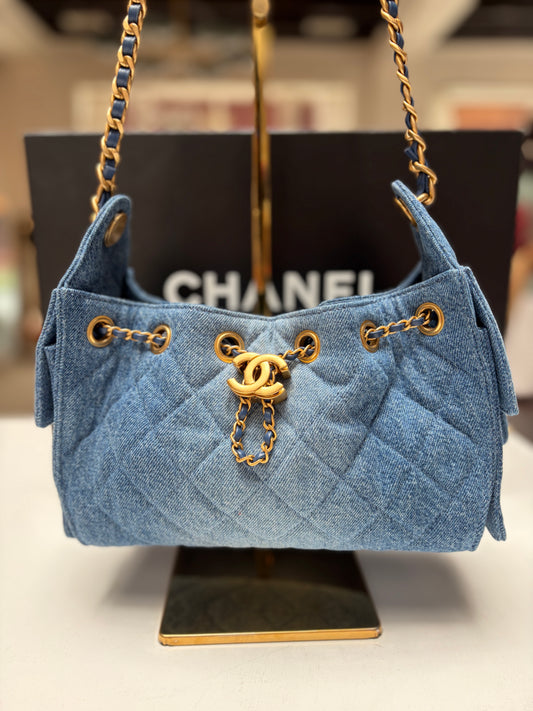 Chanel Small 25 Denim Hobo