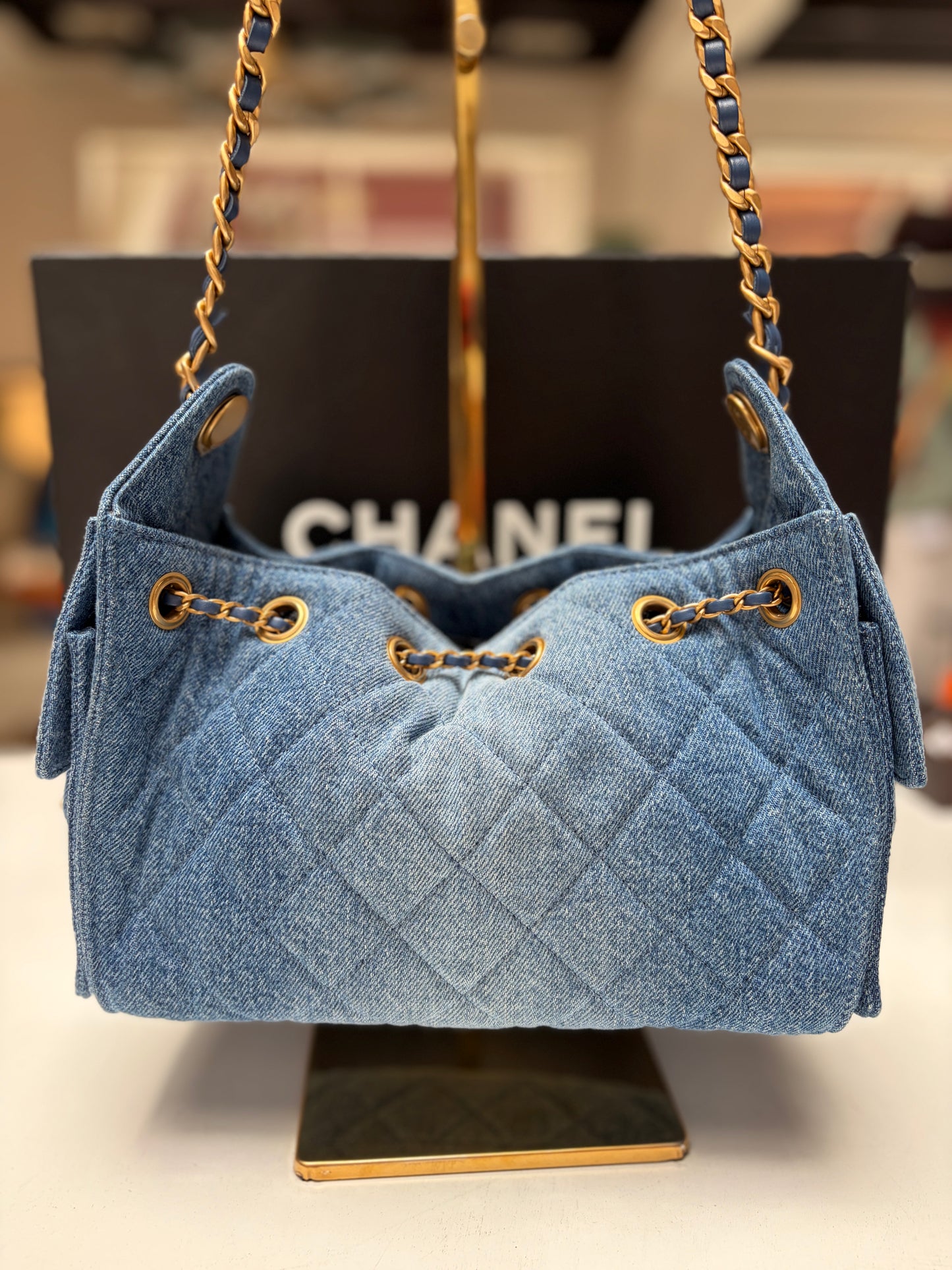 Chanel Small 25 Denim Hobo