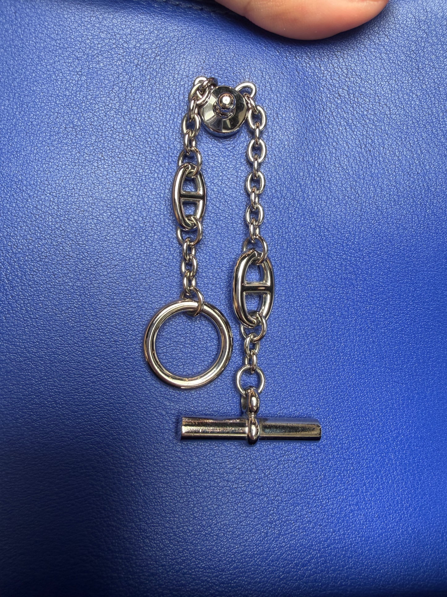 Hermes Catenina Blue de Galic Box Leather