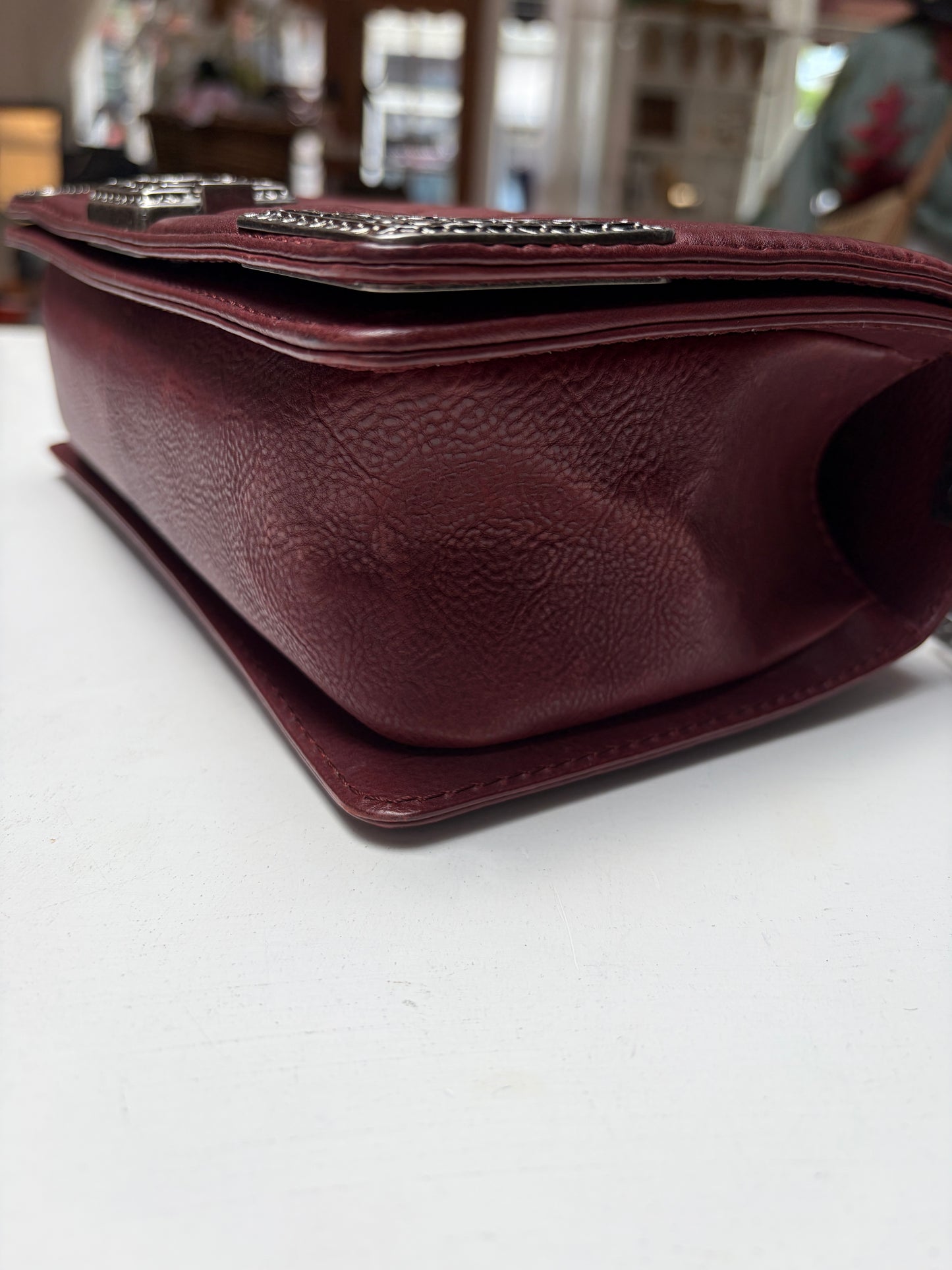 Chanel Boy Medium Limited Edition Paris-Dallas Burgundy Aged Ruthenium Hardware