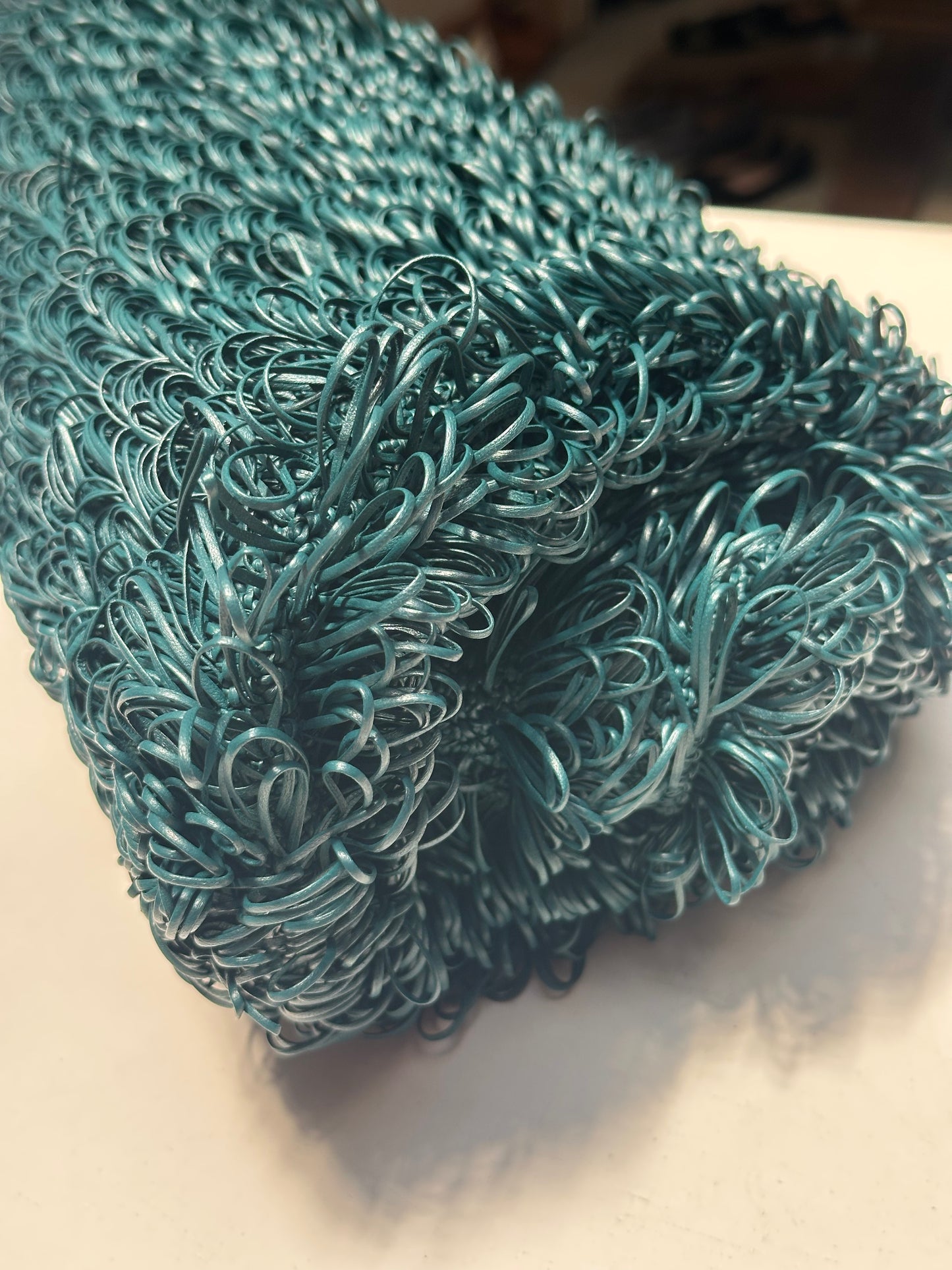 Bottega Veneta Teal Nappa Pouch
