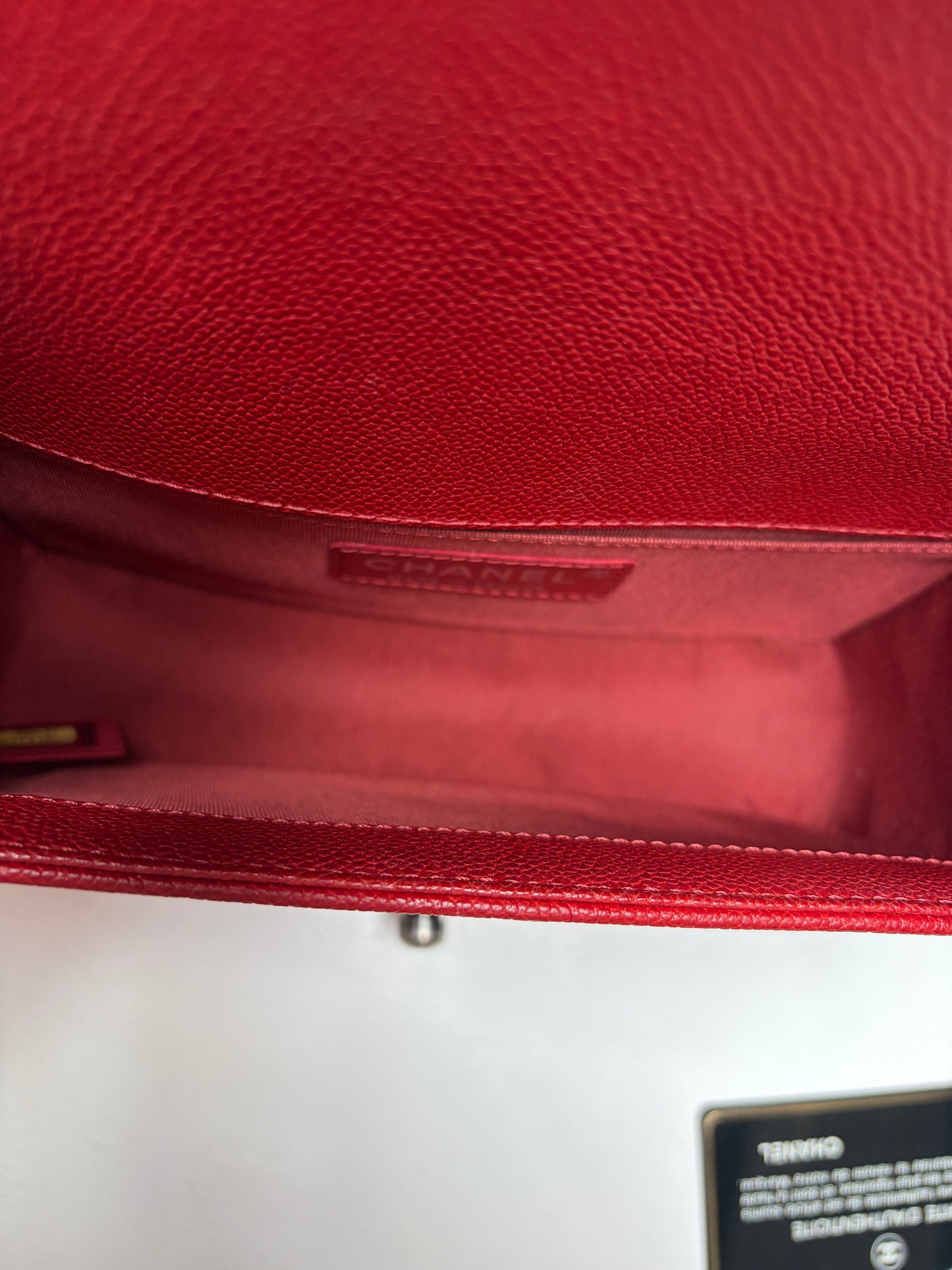 Chanel Boy Small Red Aged Ruthenium Hardware