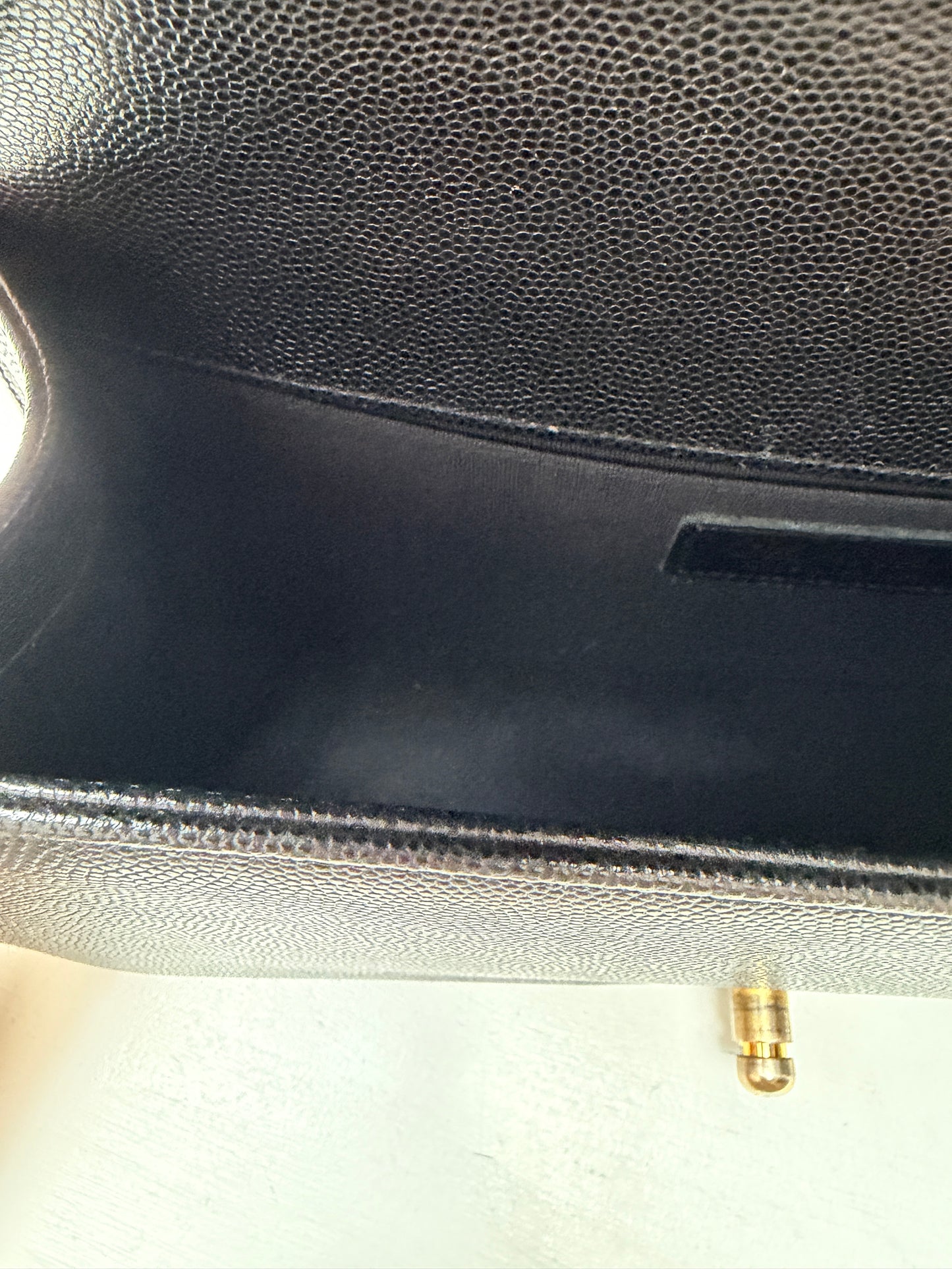 Chanel Boy Bag Medium Black Caviar Gold Hardware