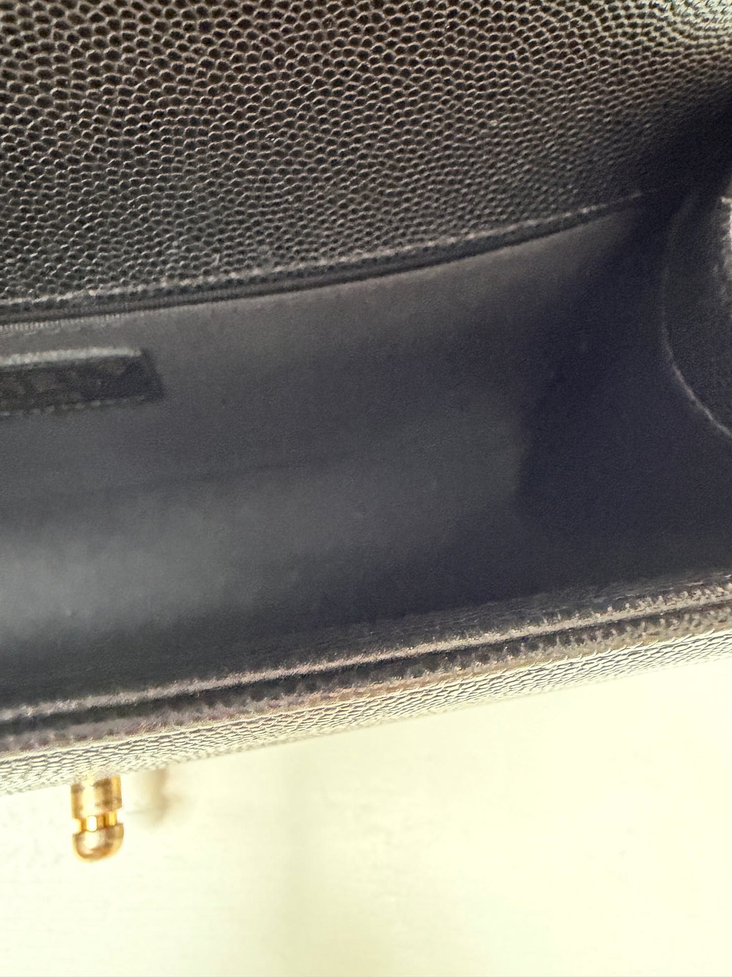 Chanel Boy Bag Medium Black Caviar Gold Hardware