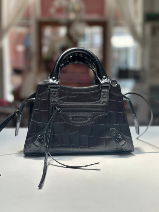 Balenciaga Neo City Croc Embossed