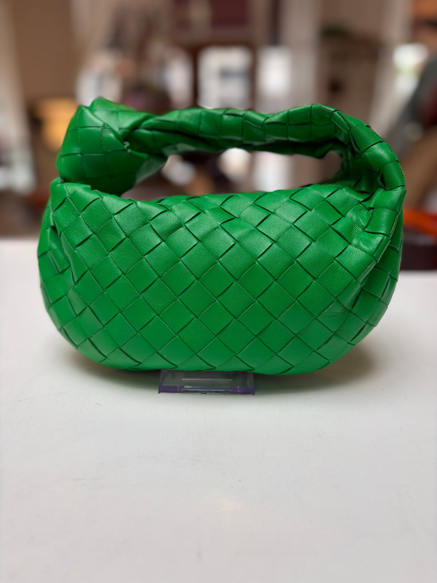 Bottega Veneta Mini Jodie Parakeet Green