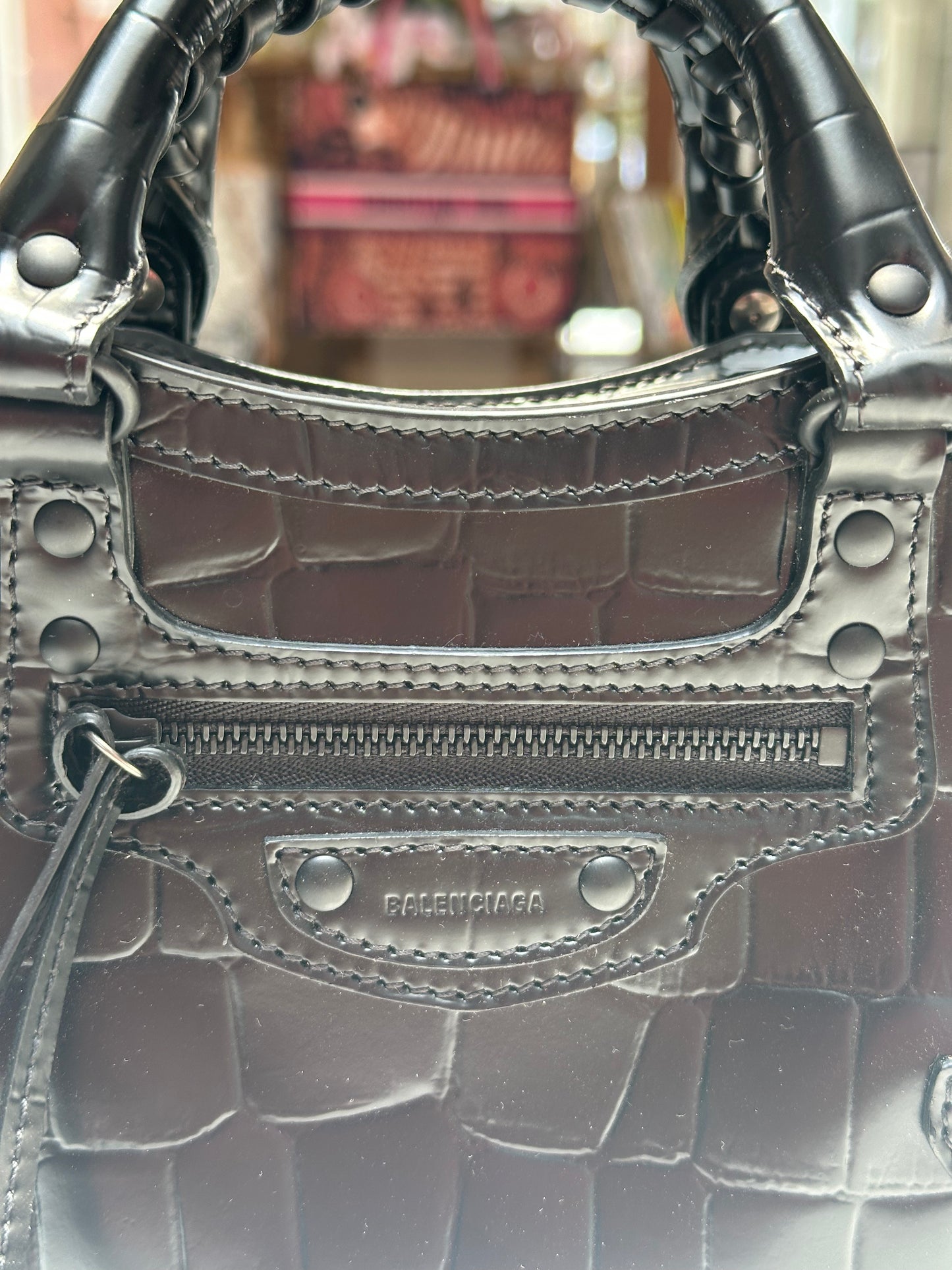 Balenciaga Neo City Croc Embossed