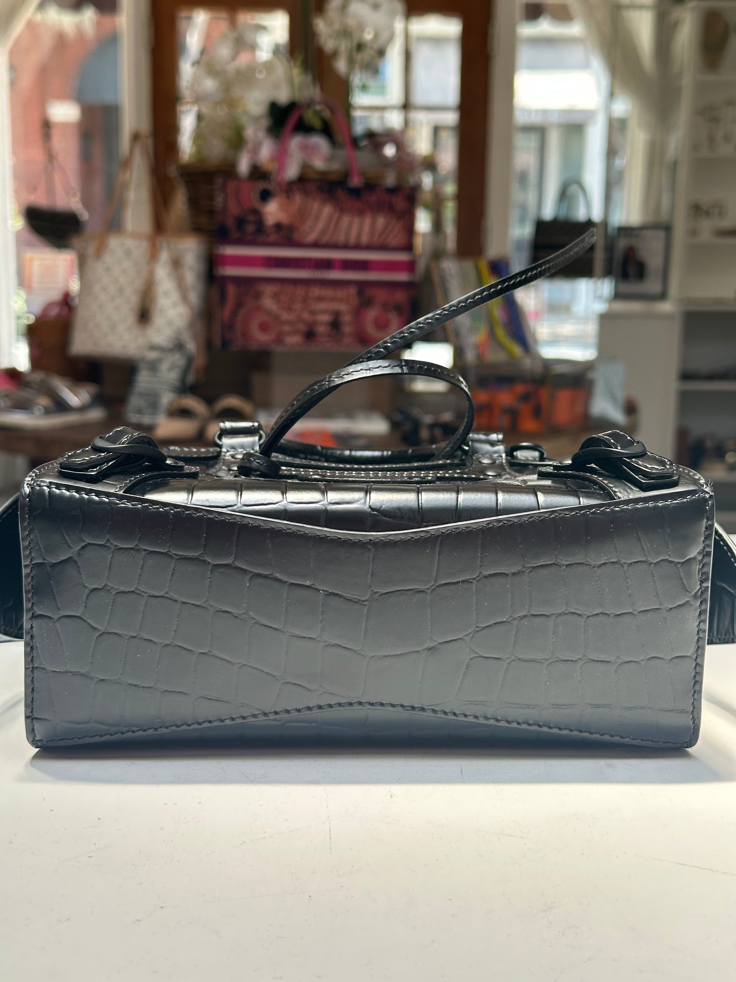 Balenciaga Neo City Croc Embossed
