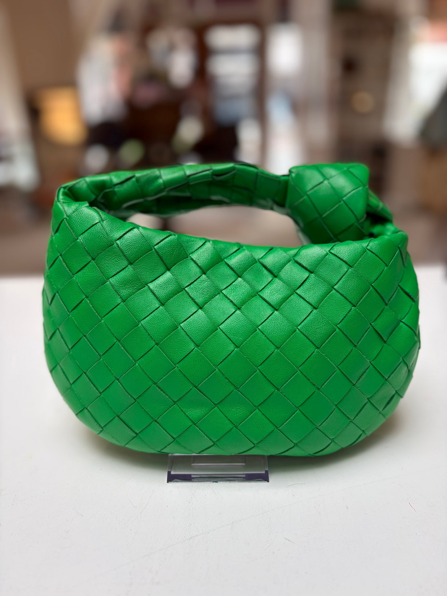 Bottega Veneta Mini Jodie Parakeet Green