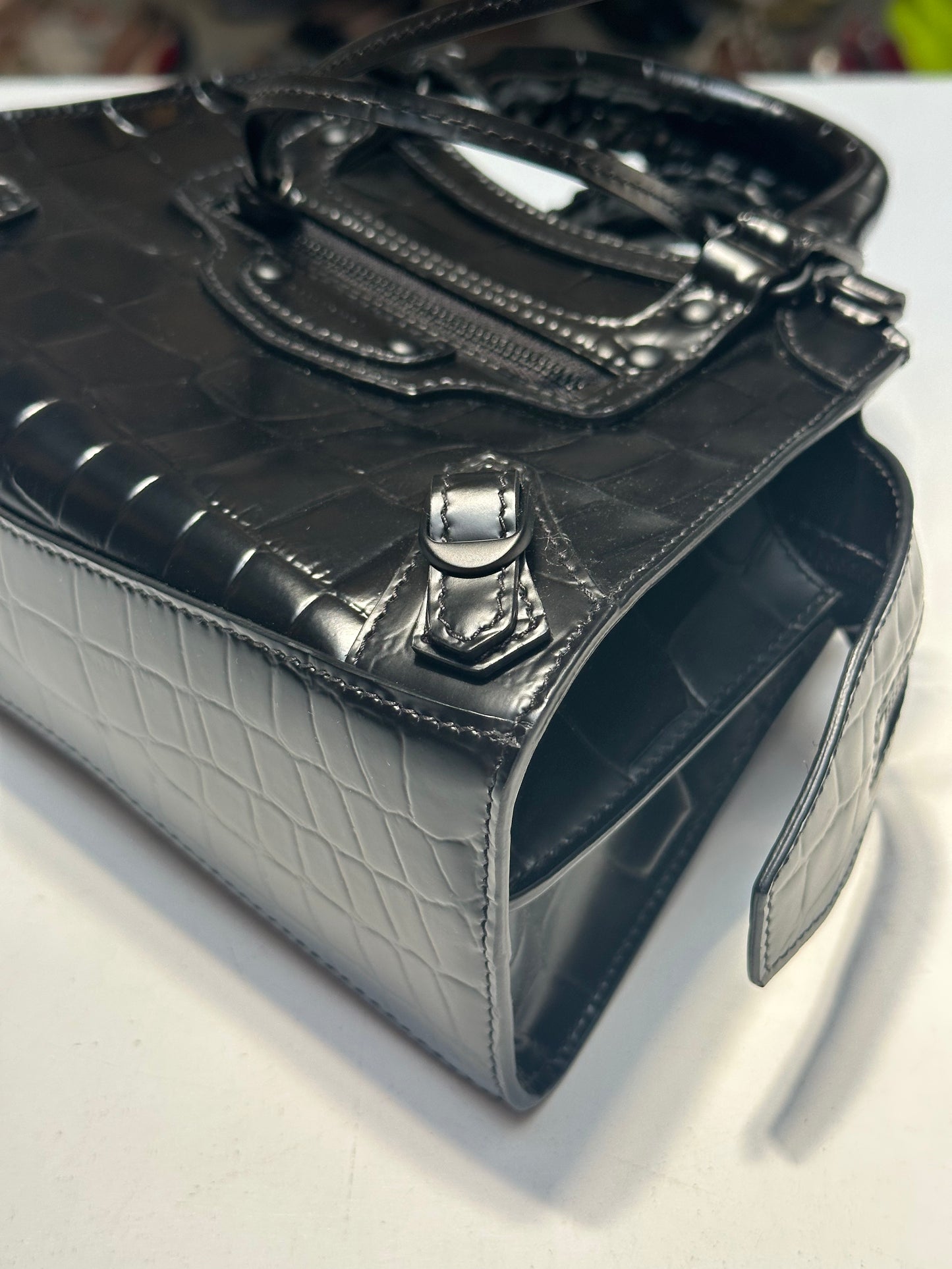 Balenciaga Neo City Croc Embossed