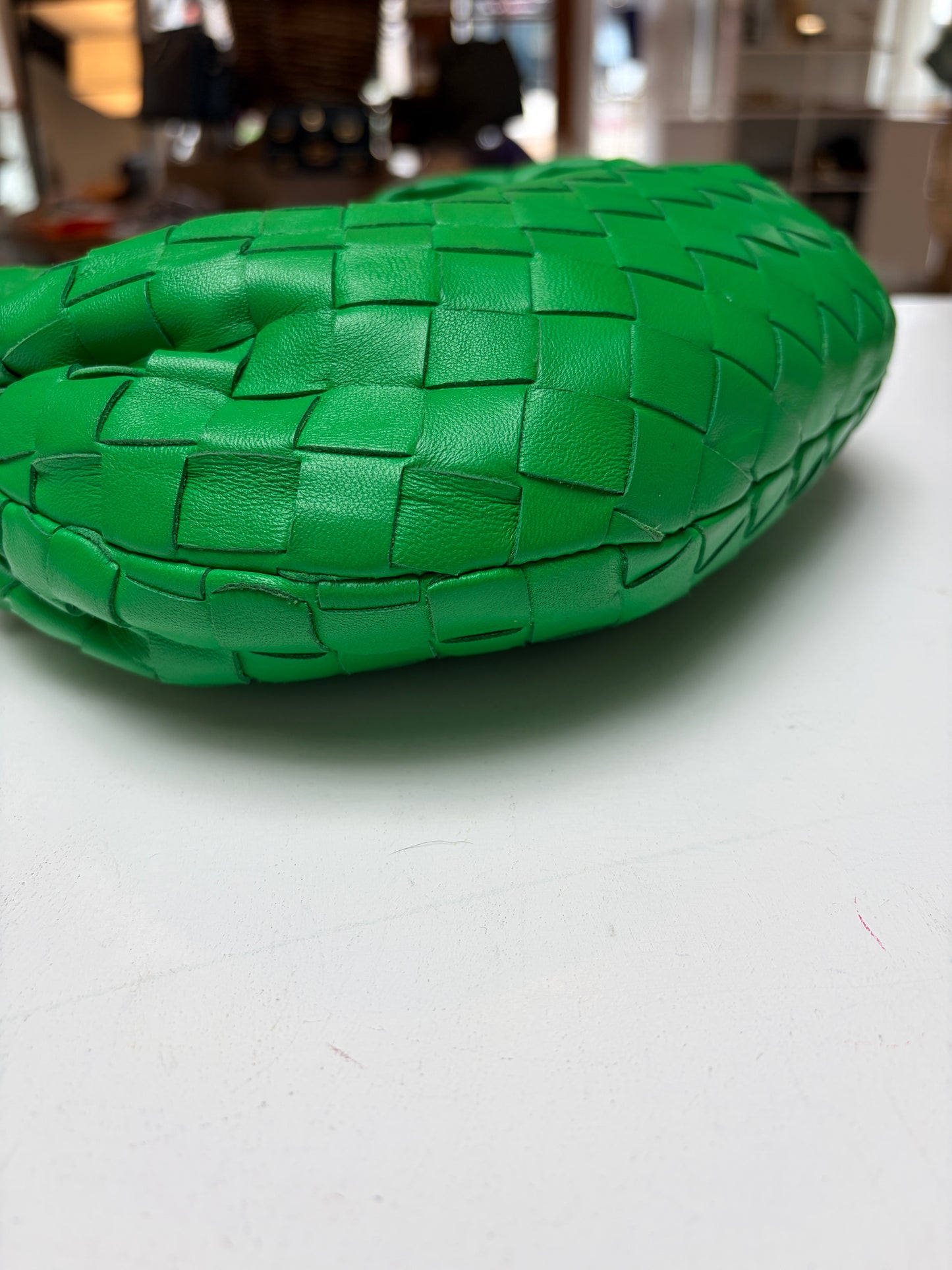 Bottega Veneta Mini Jodie Parakeet Green