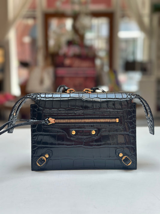 Balenciaga Croc Embossed Neo Classic City