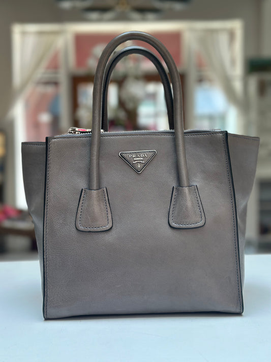 Prada Twin Pocket Tote, Grey