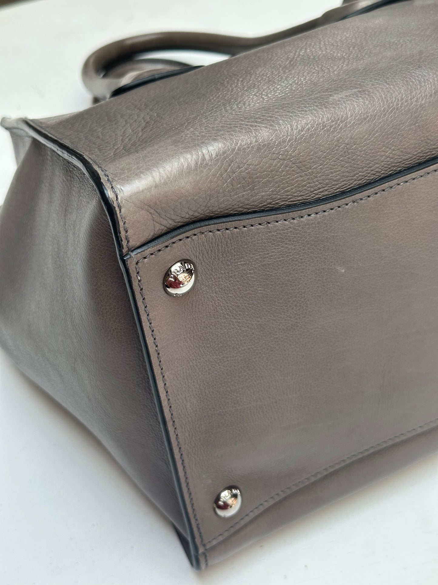 Prada Twin Pocket Tote, Grey