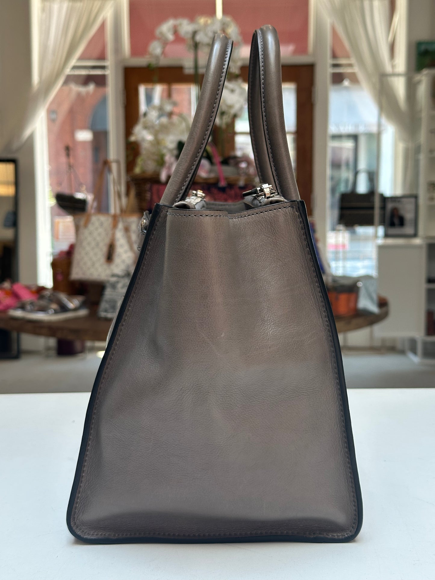 Prada Twin Pocket Tote, Grey