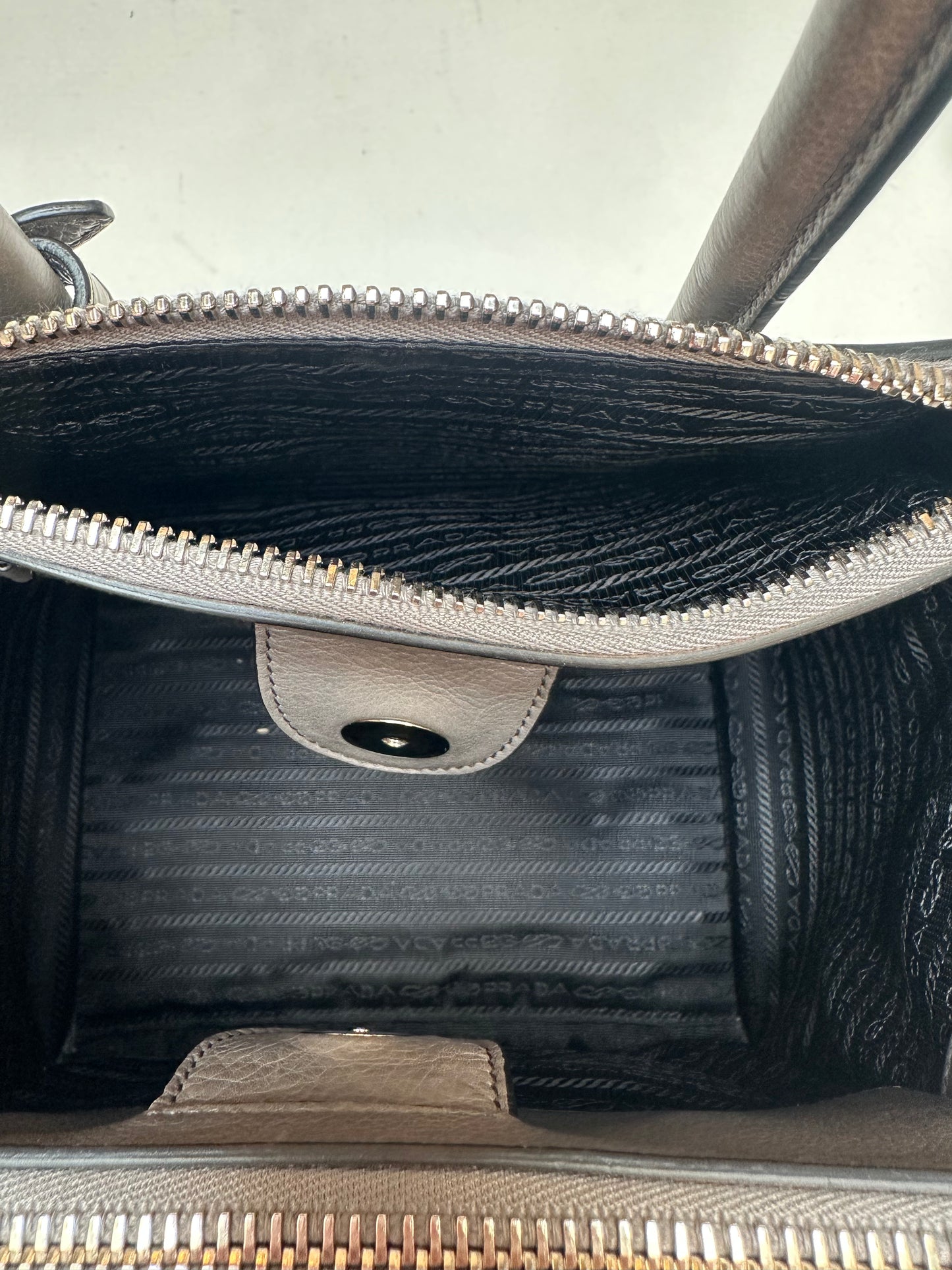 Prada Twin Pocket Tote, Grey