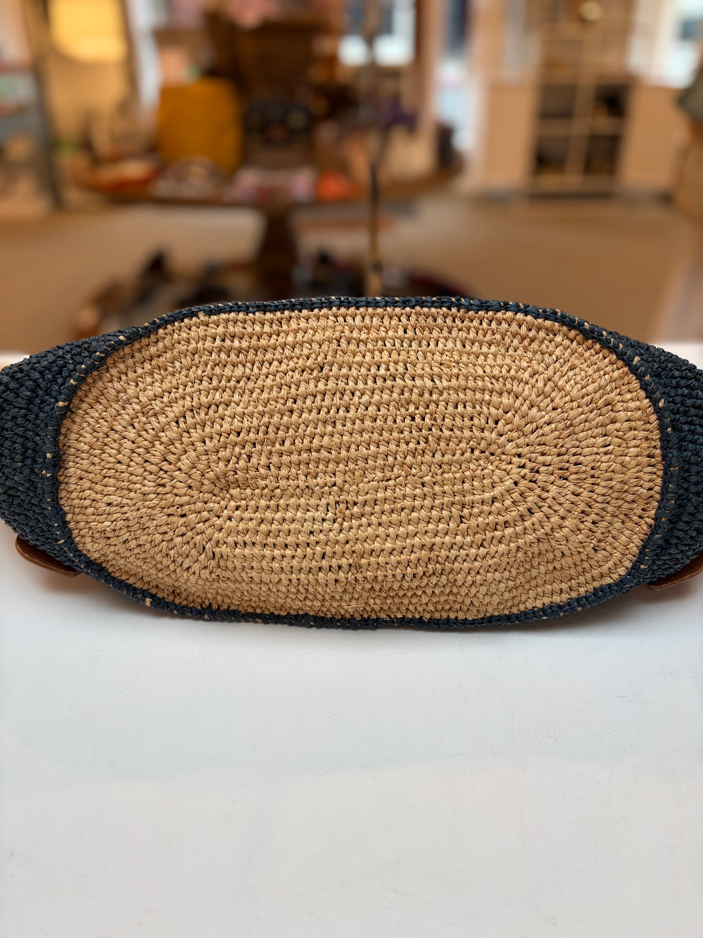 Balenciaga Raffia Bag Large Panier Motocross