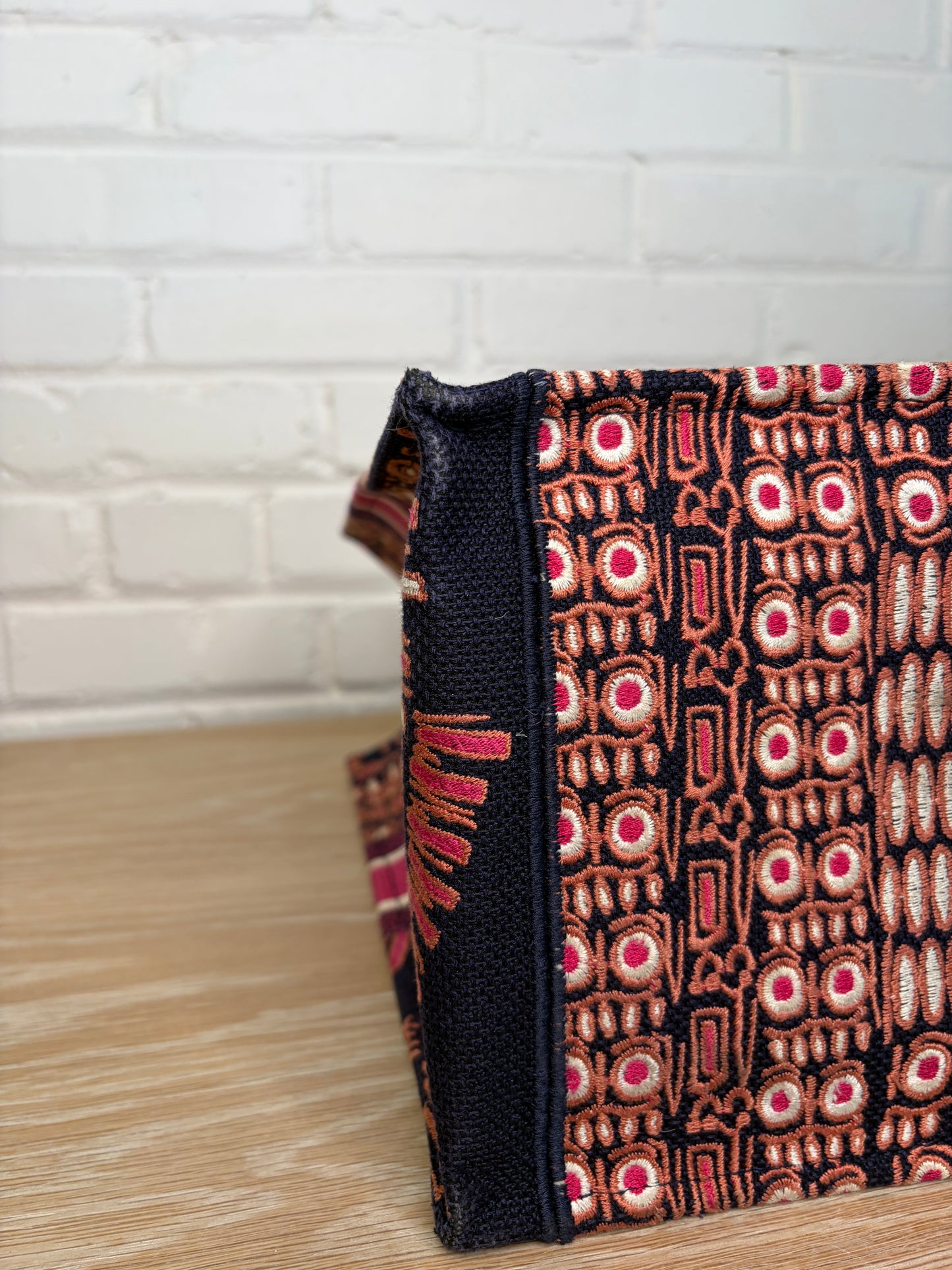 Christian Dior Large Book Tote Fuchsia Multicolor