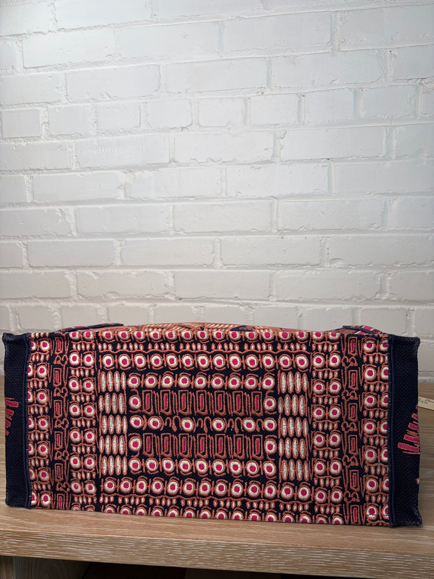 Christian Dior Large Book Tote Fuchsia Multicolor