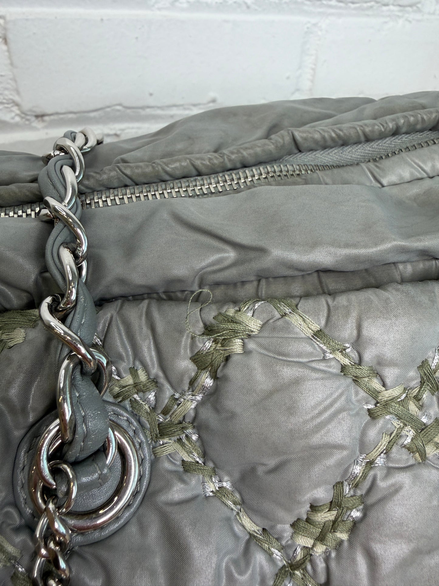 Chanel Paris Byzance Nylon Tweed on Stitch Bag