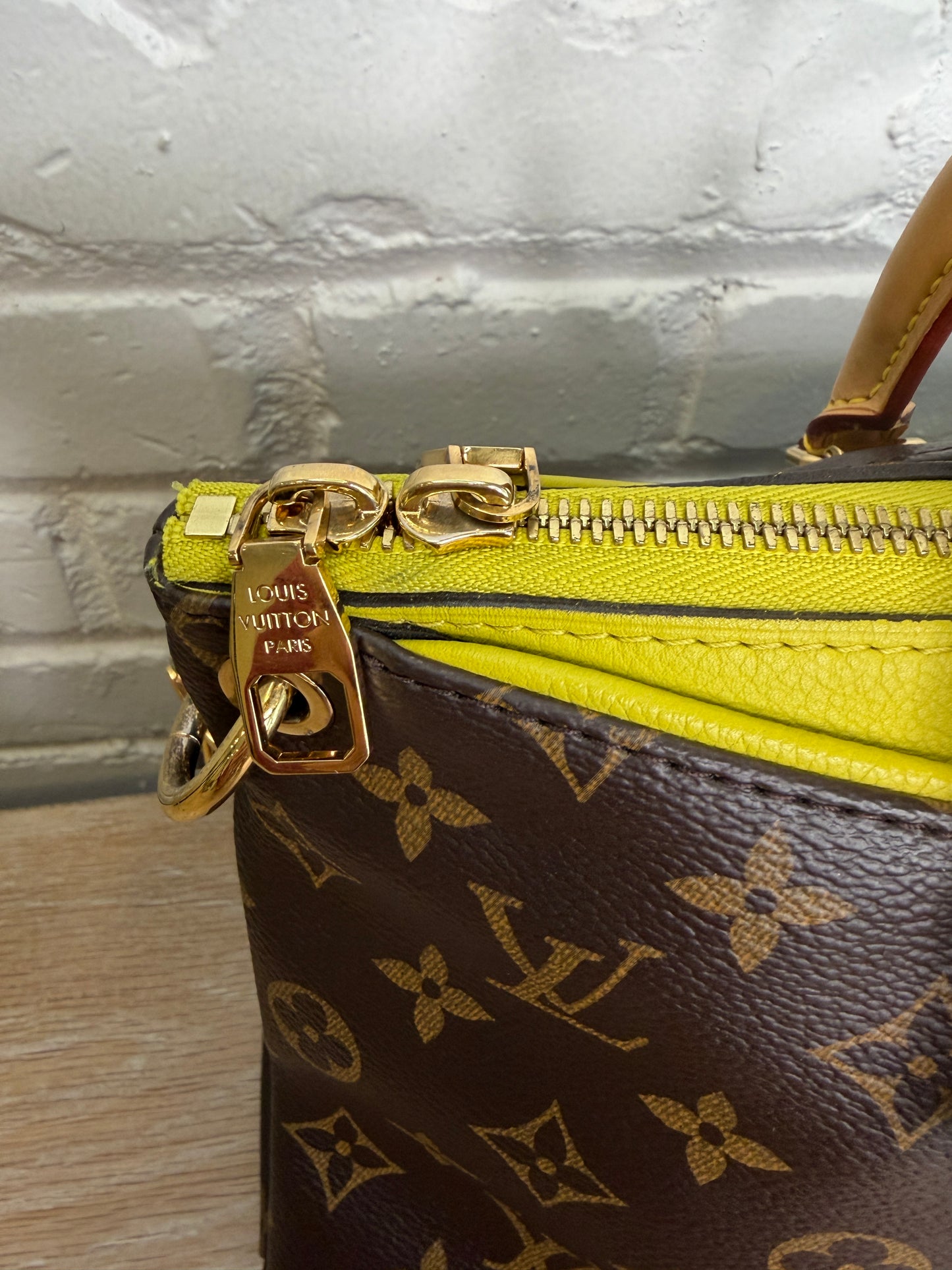 Louis Vuitton Pallas Monogram Pistache Tote