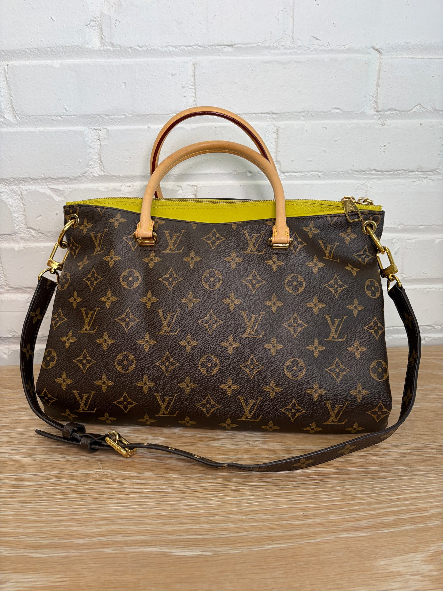 Louis Vuitton Pallas Monogram Pistache Tote