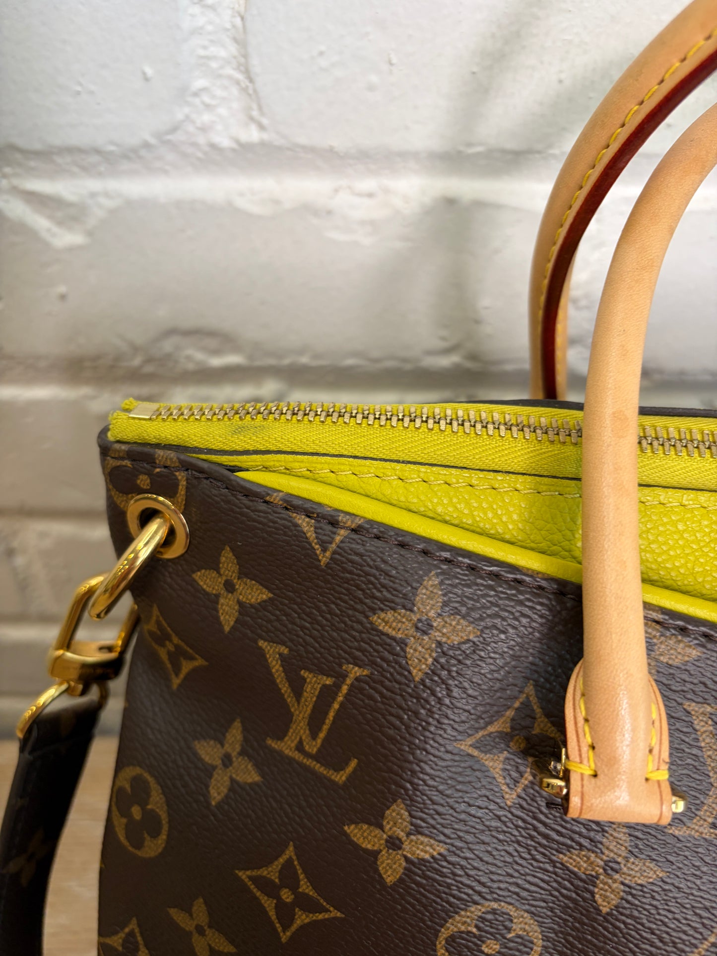Louis Vuitton Pallas Monogram Pistache Tote