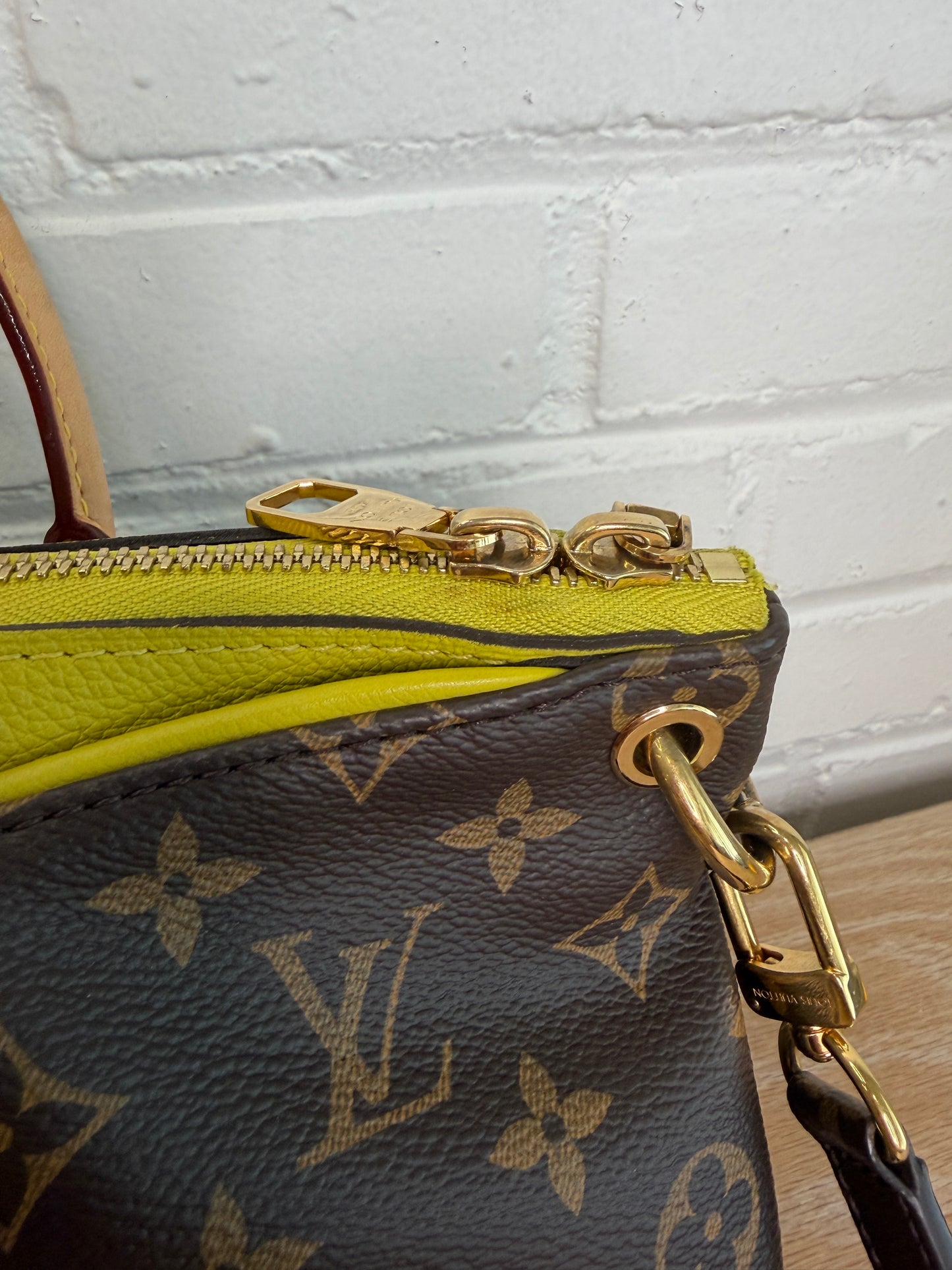 Louis Vuitton Pallas Monogram Pistache Tote