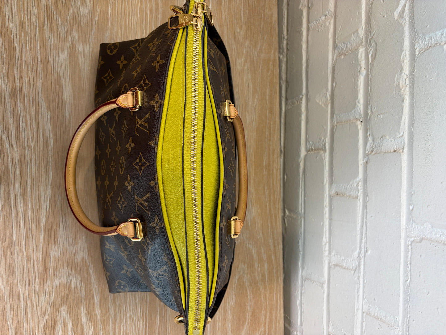 Louis Vuitton Pallas Monogram Pistache Tote