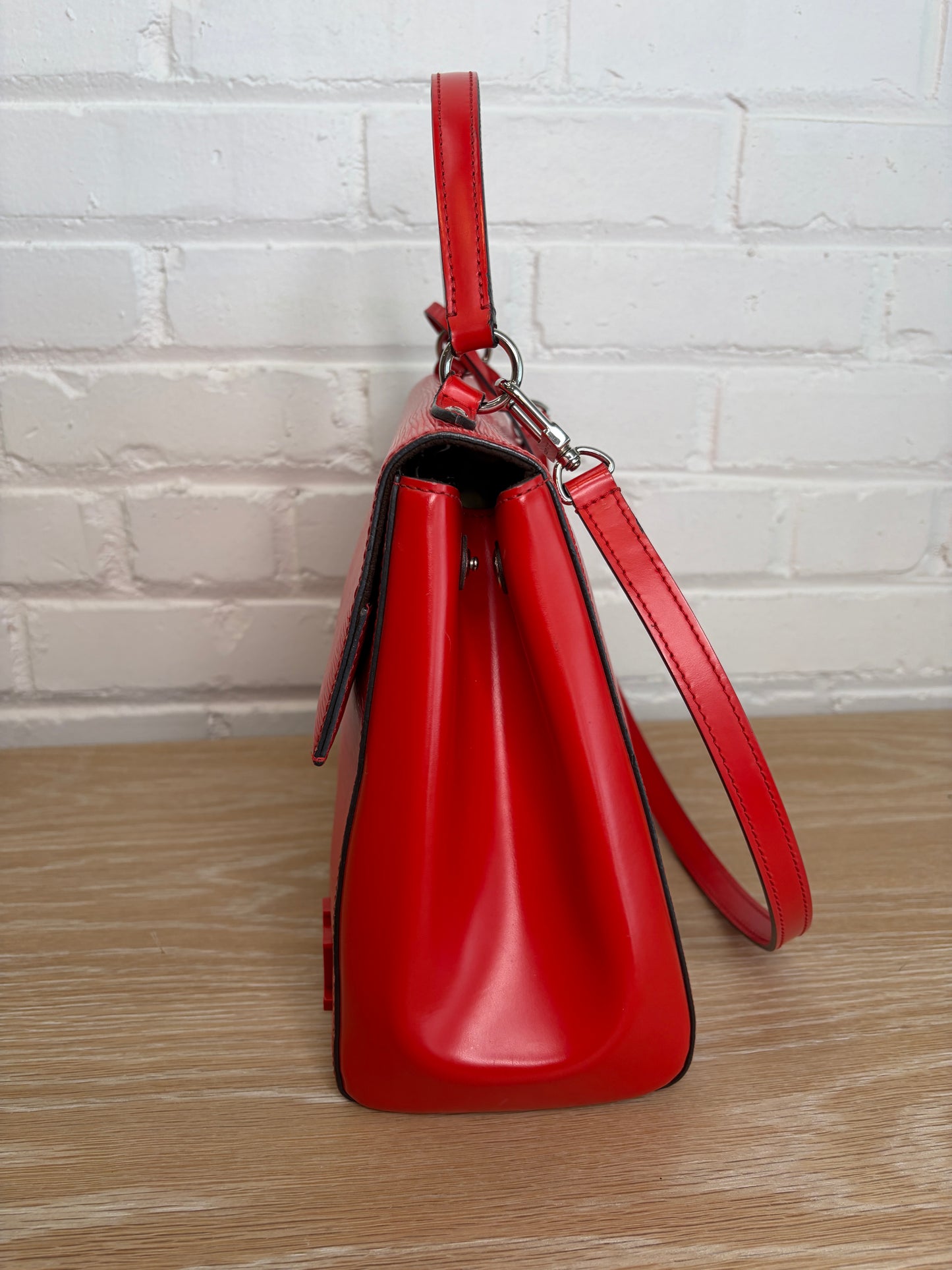 Louis Vuitton Red Cluny MM Epi Leather