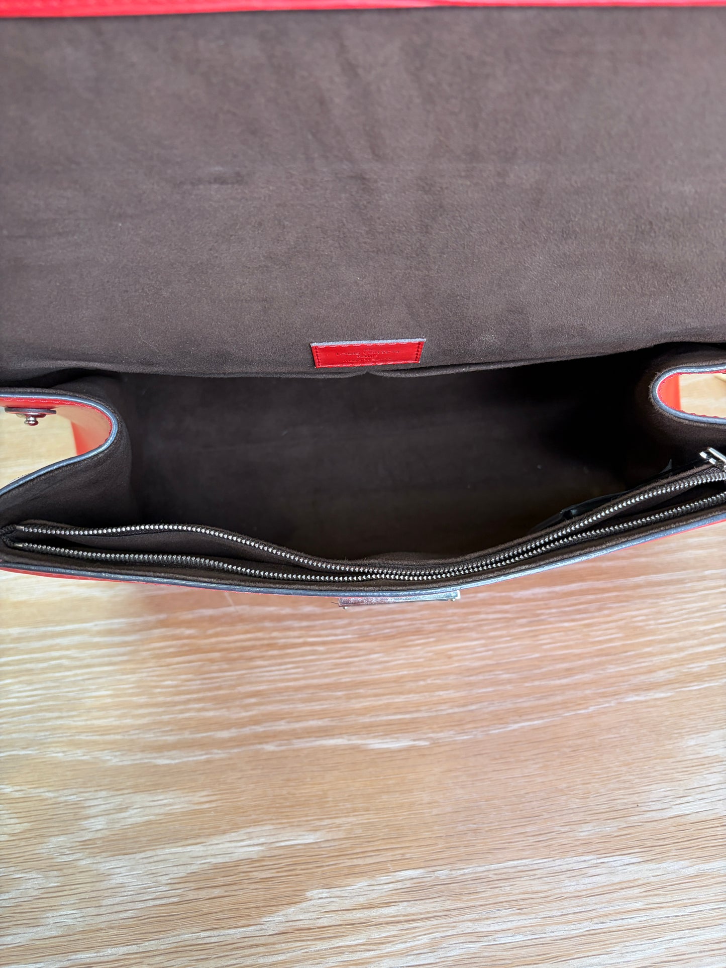 Louis Vuitton Red Cluny MM Epi Leather