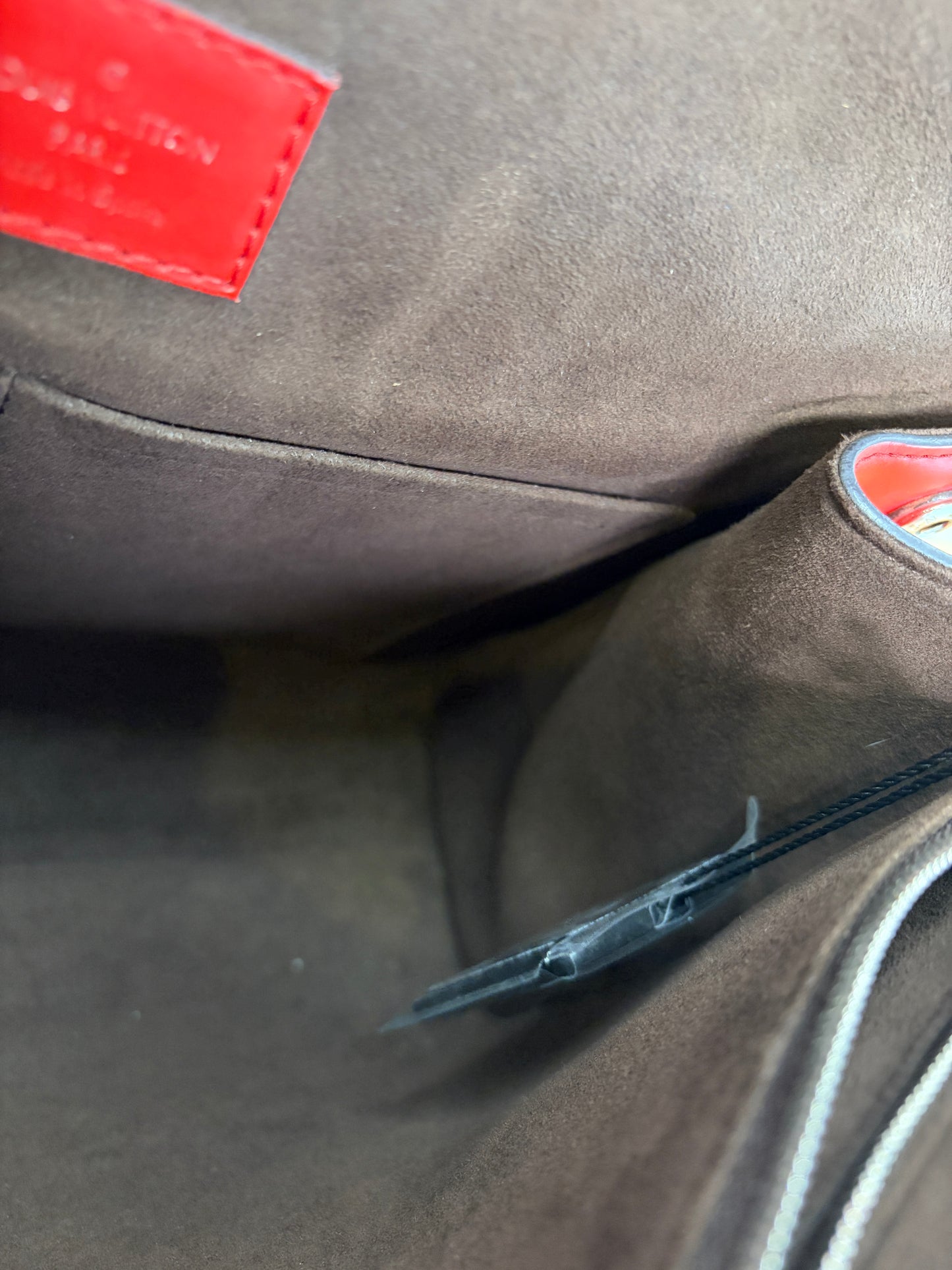Louis Vuitton Red Cluny MM Epi Leather