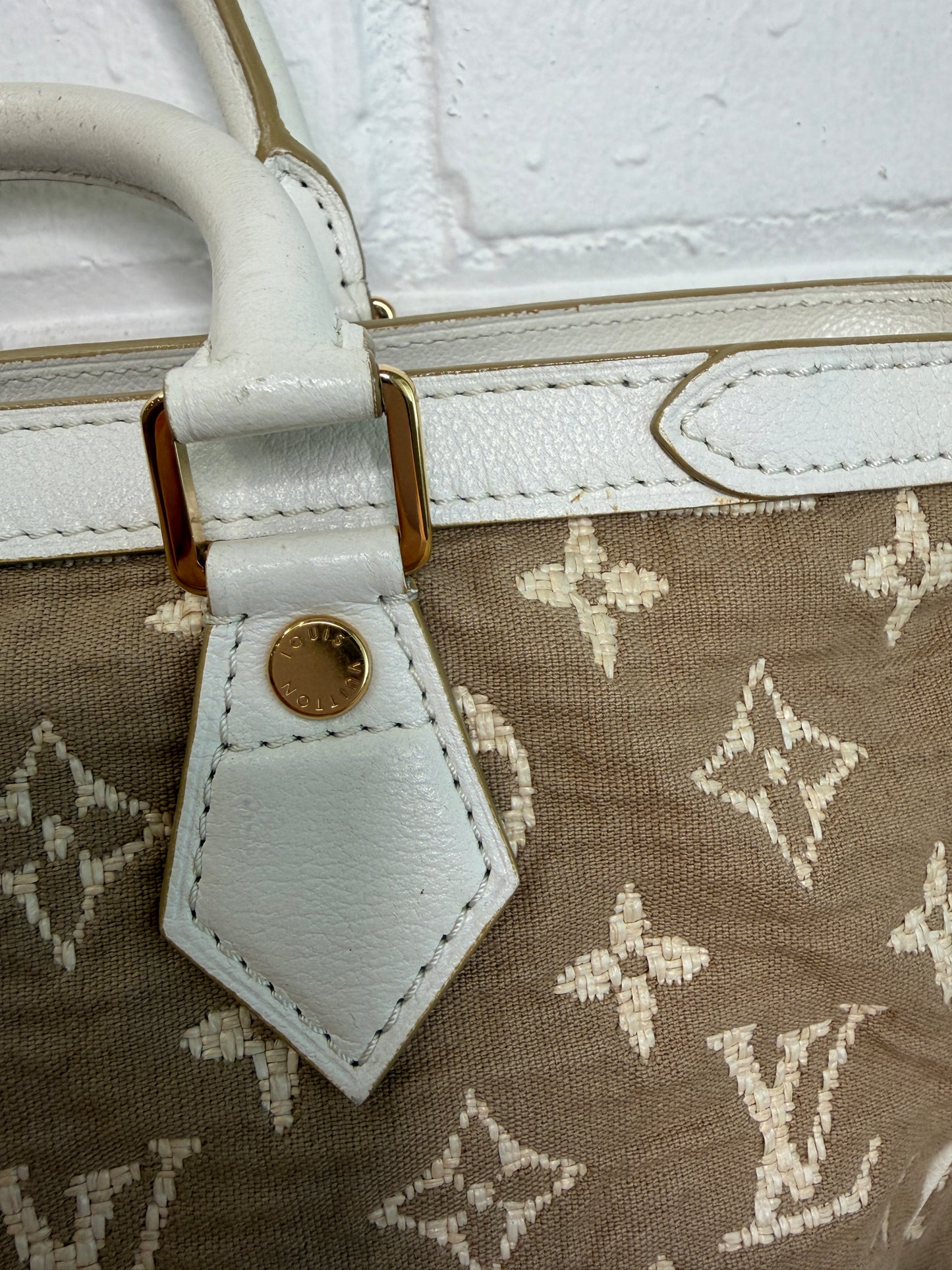 Louis Vuitton Cabas Sabbia MM Cruise Collection Beige Monogram Canvas