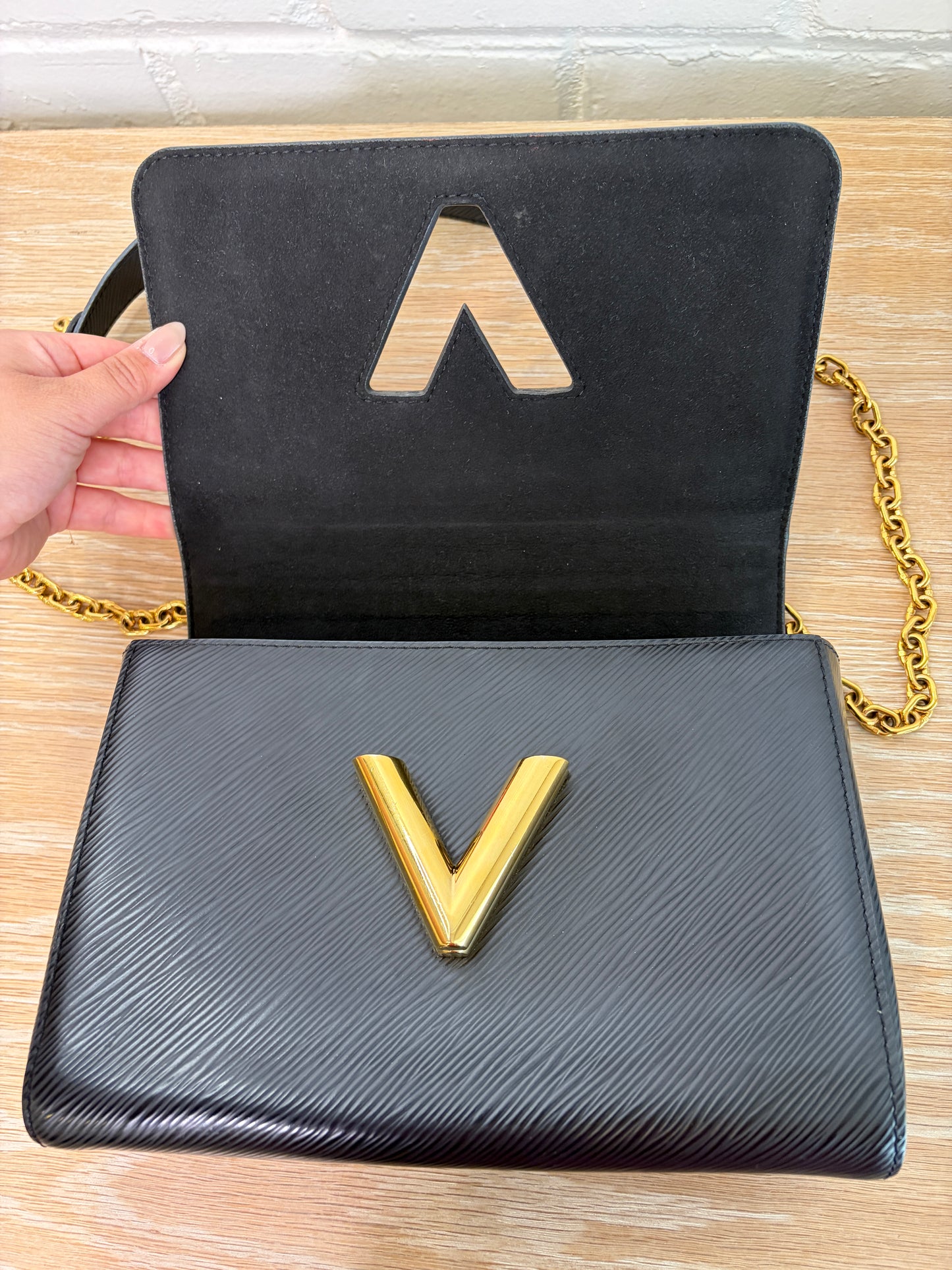 Louis Vuitton Black Twist MM Epi Leather Gold Hardware