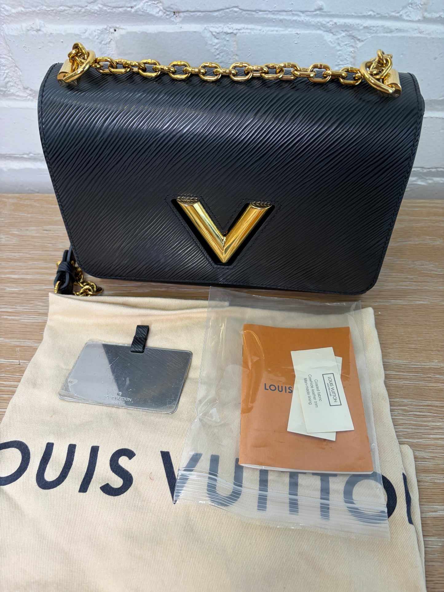 Louis Vuitton Black Twist MM Epi Leather Gold Hardware