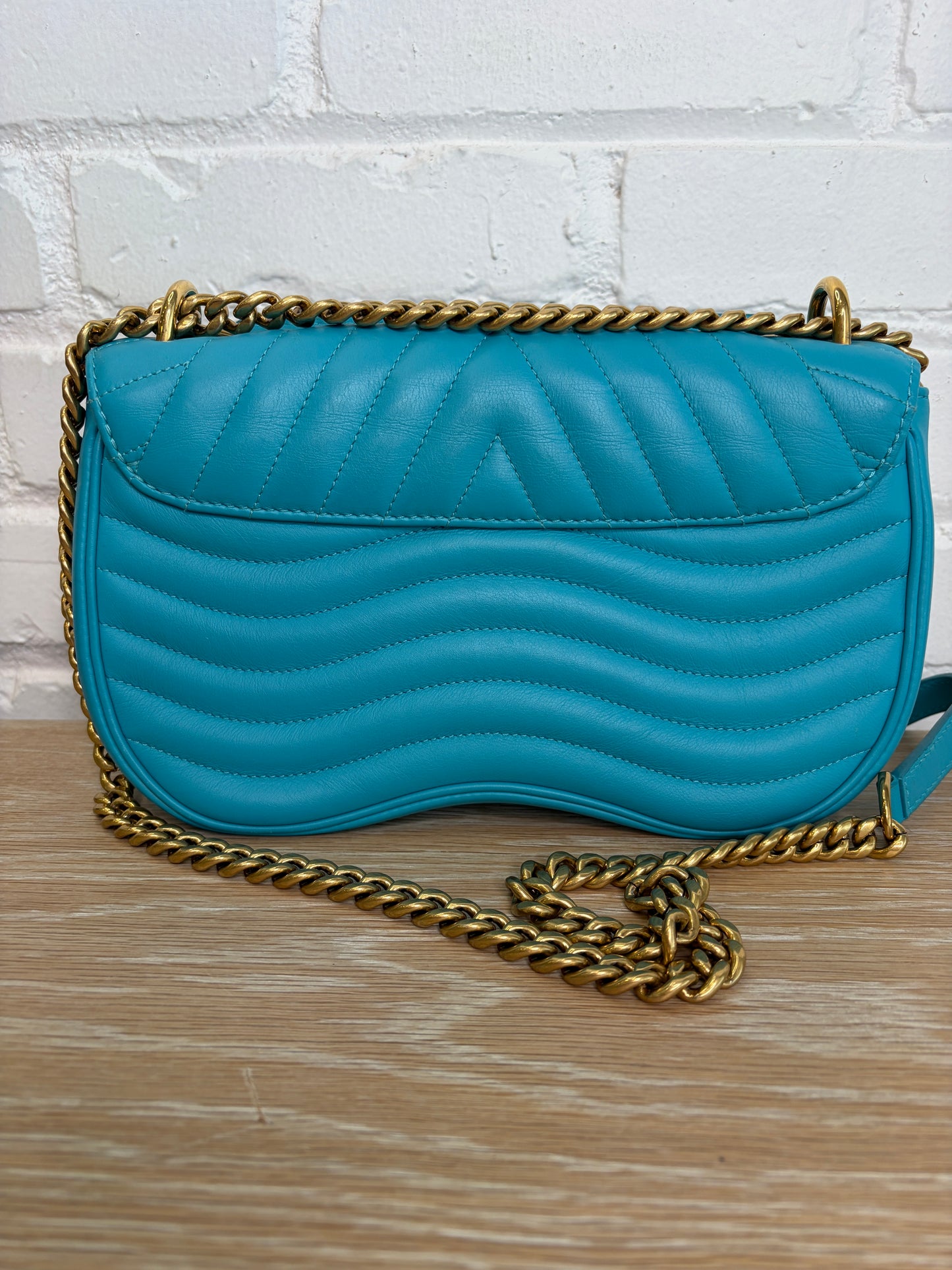 Louis Vuitton New Wave Chain Bag Turquoise