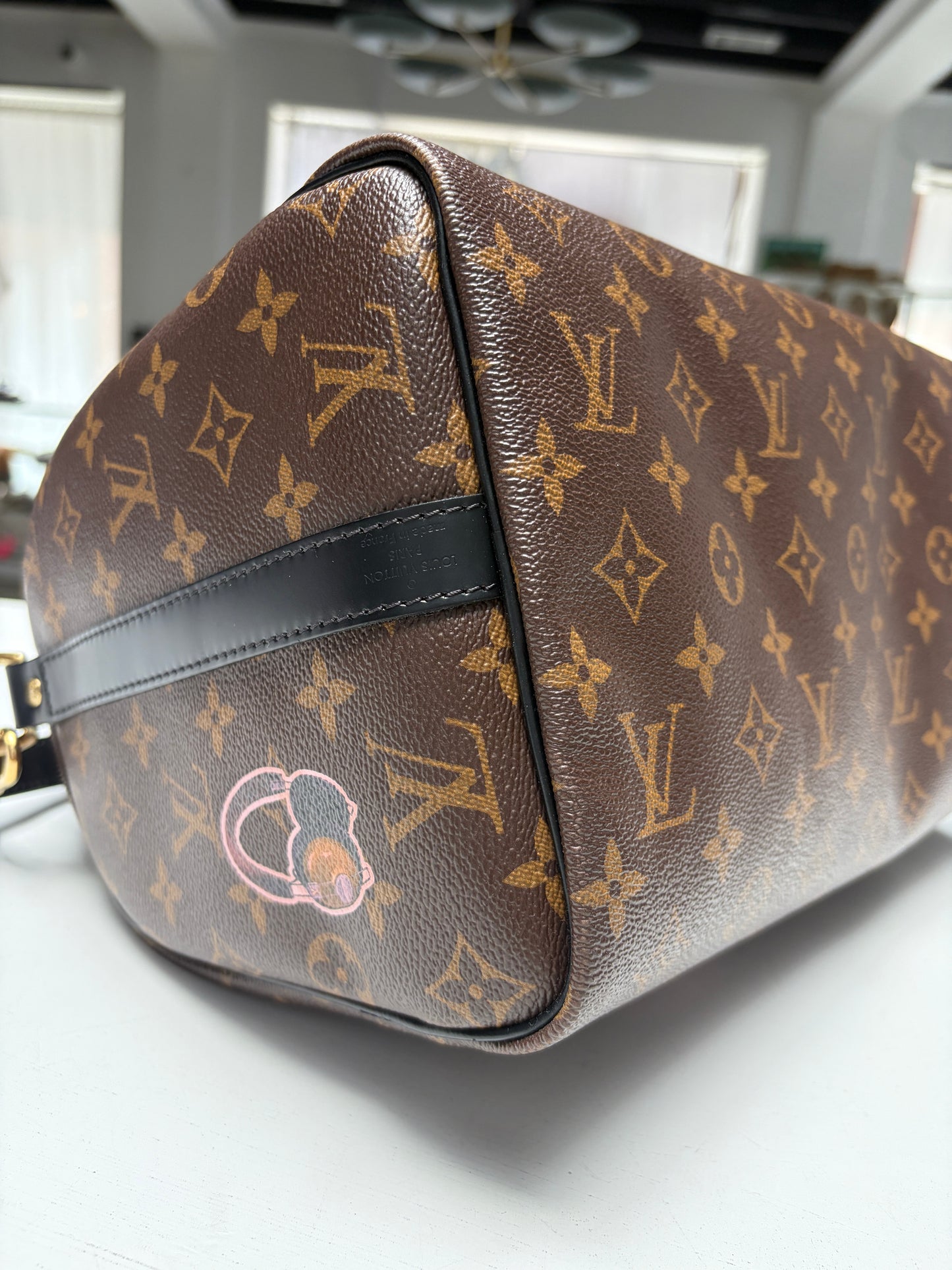 Louis Vuitton Monogram My World Tour Speedy 30 Black Bandouliere