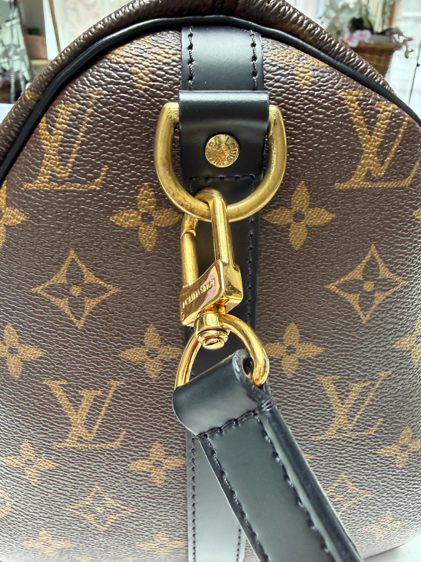 Louis Vuitton Monogram My World Tour Speedy 30 Black Bandouliere