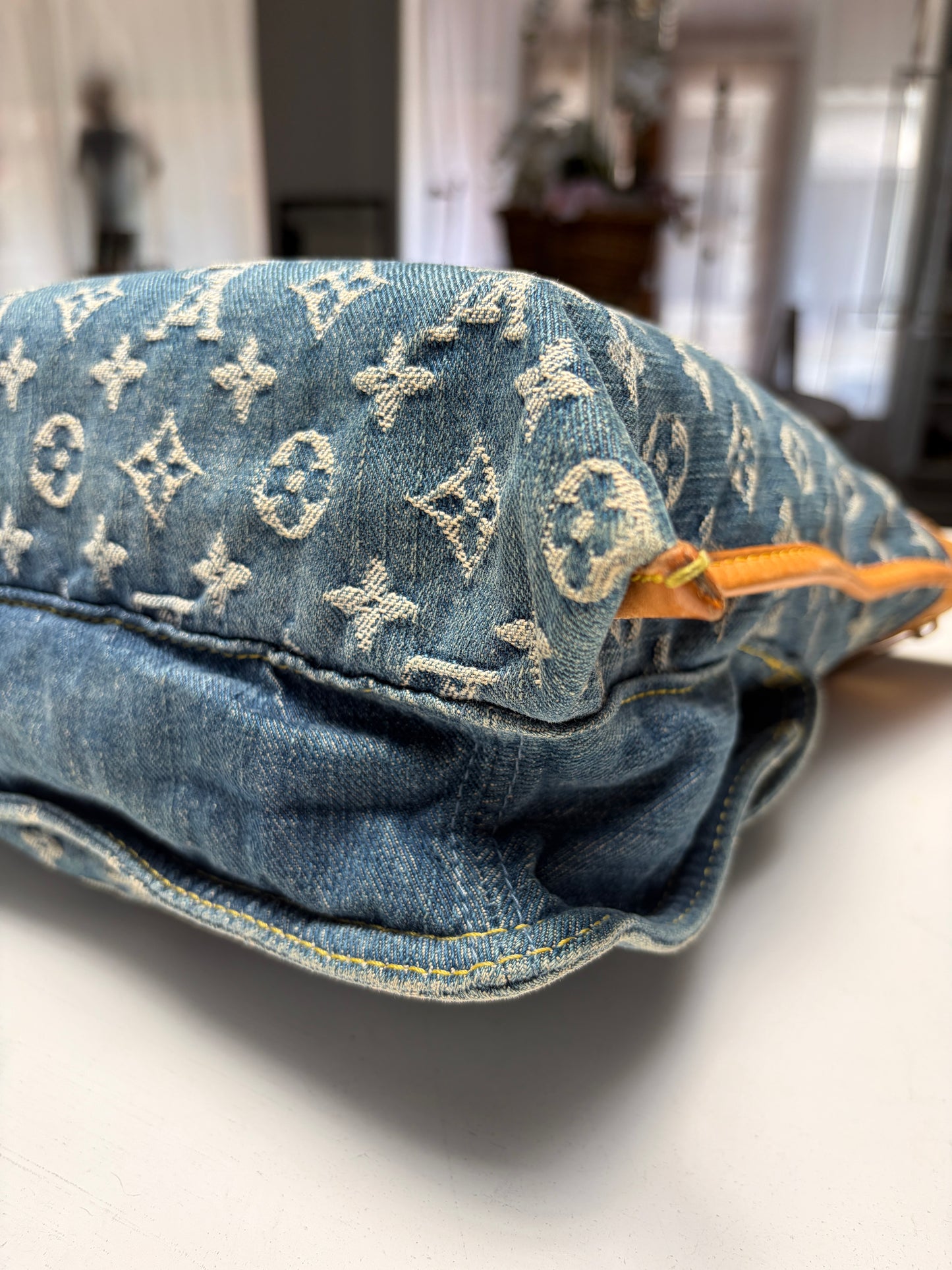Louis Vuitton Monogram Denim Sac Plat Tote