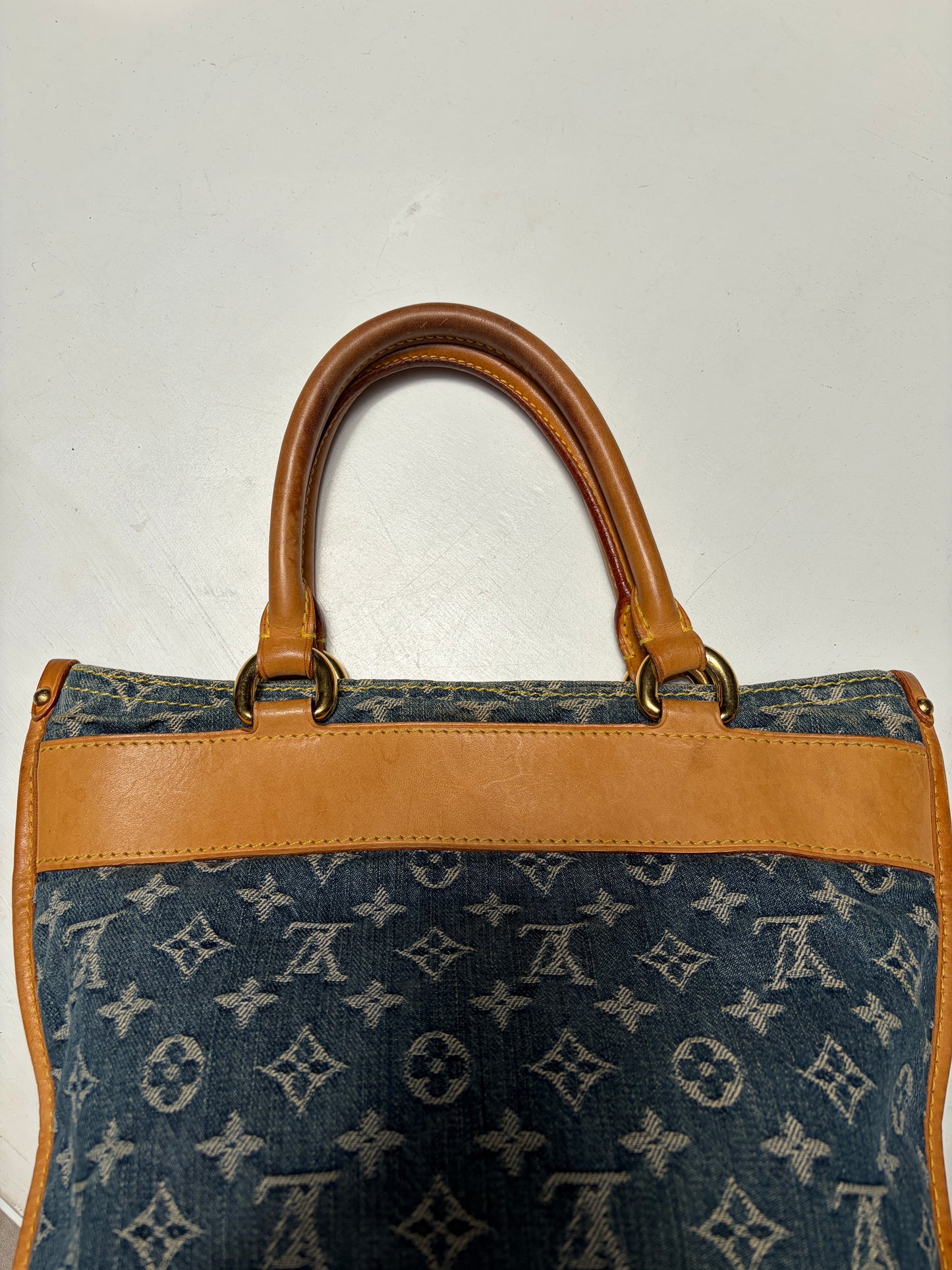 Louis Vuitton Monogram Denim Sac Plat Tote