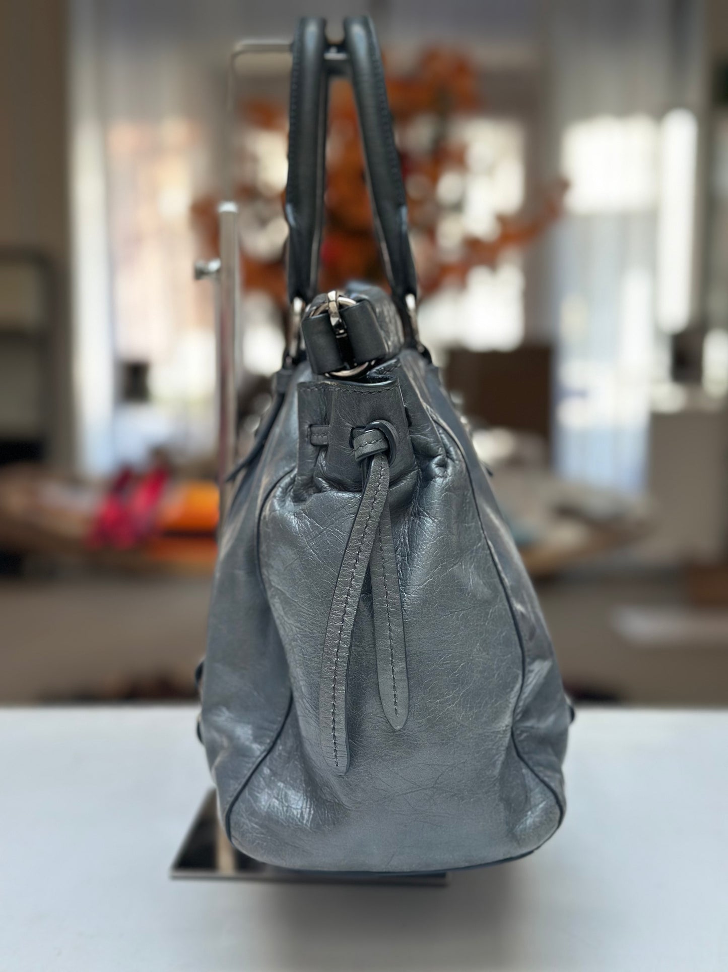 Miu Miu Vitello, slate grey